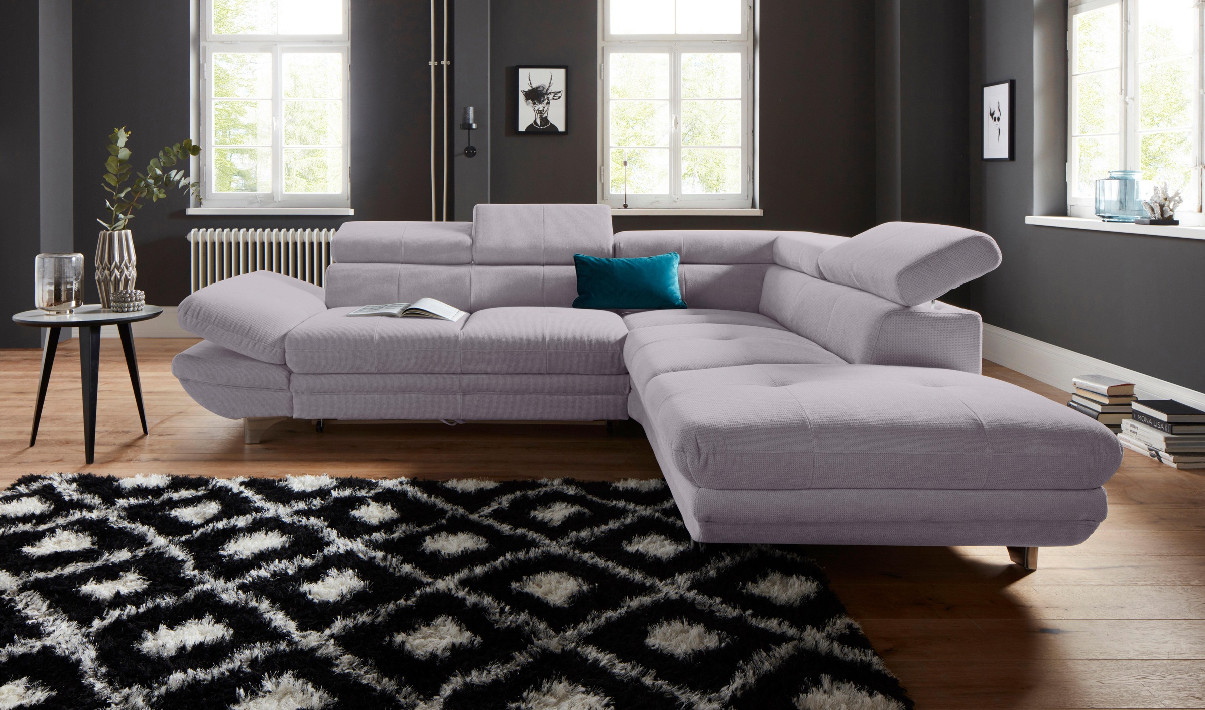 COTTA Ecksofa »Enterprise L-Form« mit Arm- & Kopfteilverstellung, wahlweise günstig online kaufen