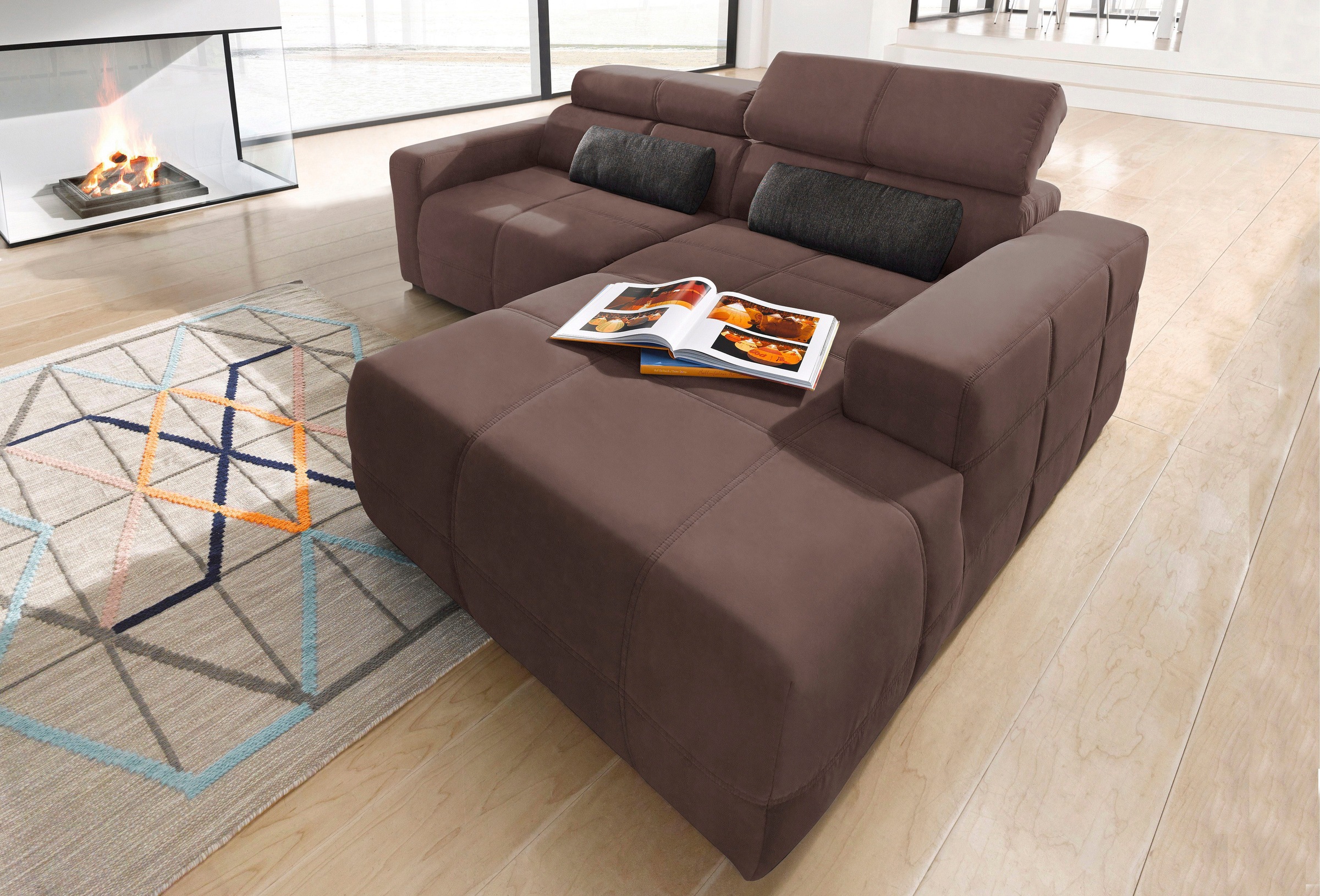 DOMO collection Ecksofa »Brandon kleine Ausführung B/T/H: 214/100/80 cm«, M günstig online kaufen