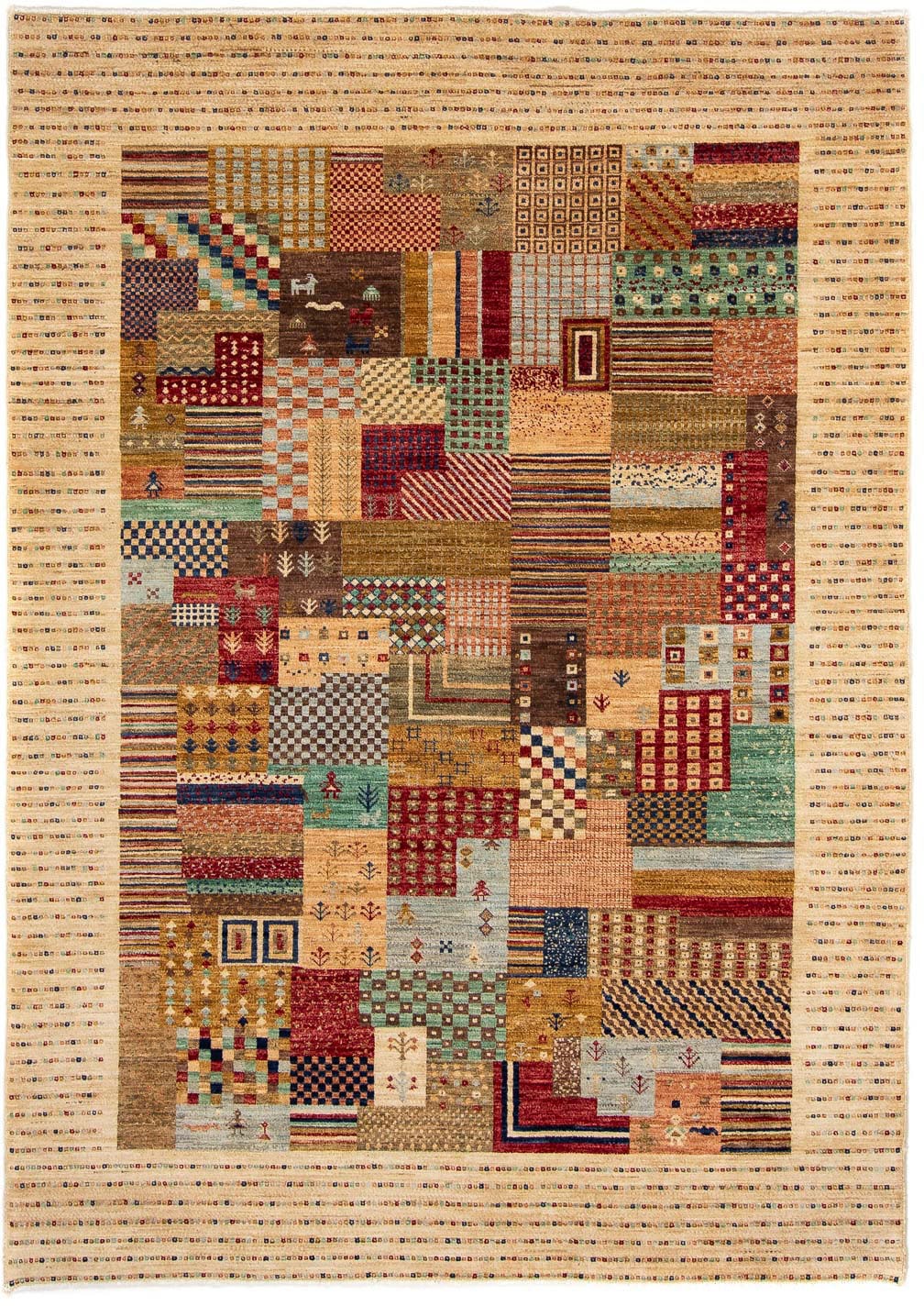 morgenland Wollteppich »Gabbeh - Loribaft Perser - 238 x 170 cm - hellbraun günstig online kaufen