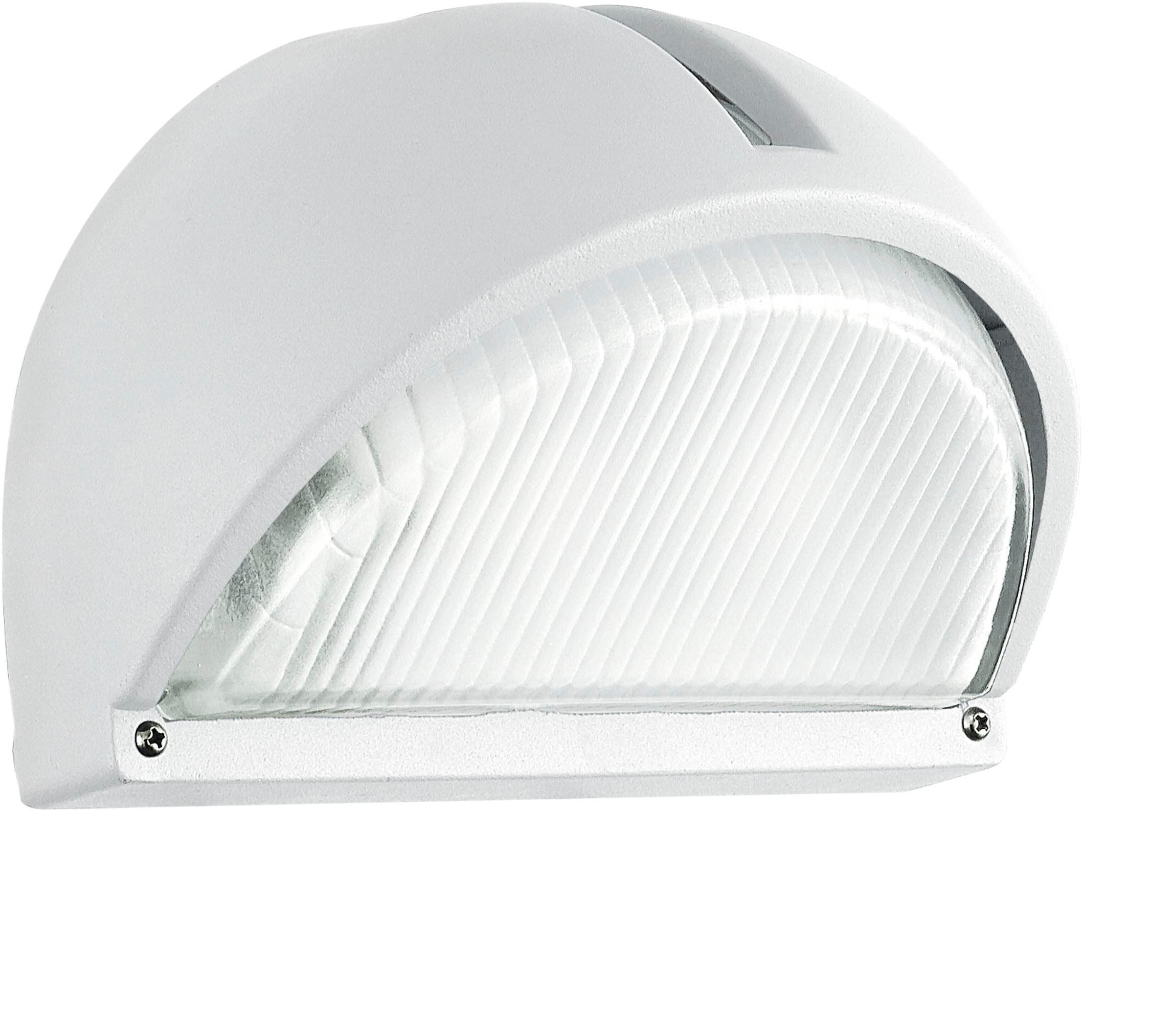 EGLO Wandleuchte »Onja Außen-Wandlampe, Außenleuchte aus Aluguss und Glas, E27, IP44« E27 1 Stk. Wand-/Deckenleuchte - L22 x H15,5 x AL12,5 cm - weiß - 1X40W exkl.