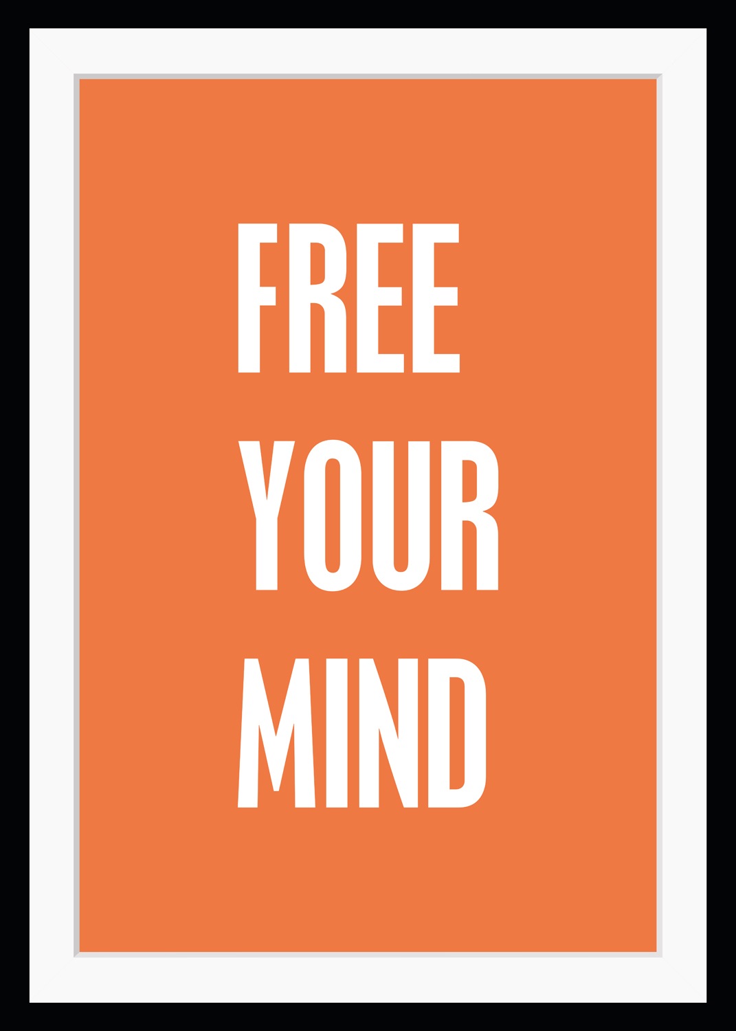 queence Bild »FREE YOUR MIND«, Sprüche & Texte-Schriftzug-Motivationsbilder günstig online kaufen