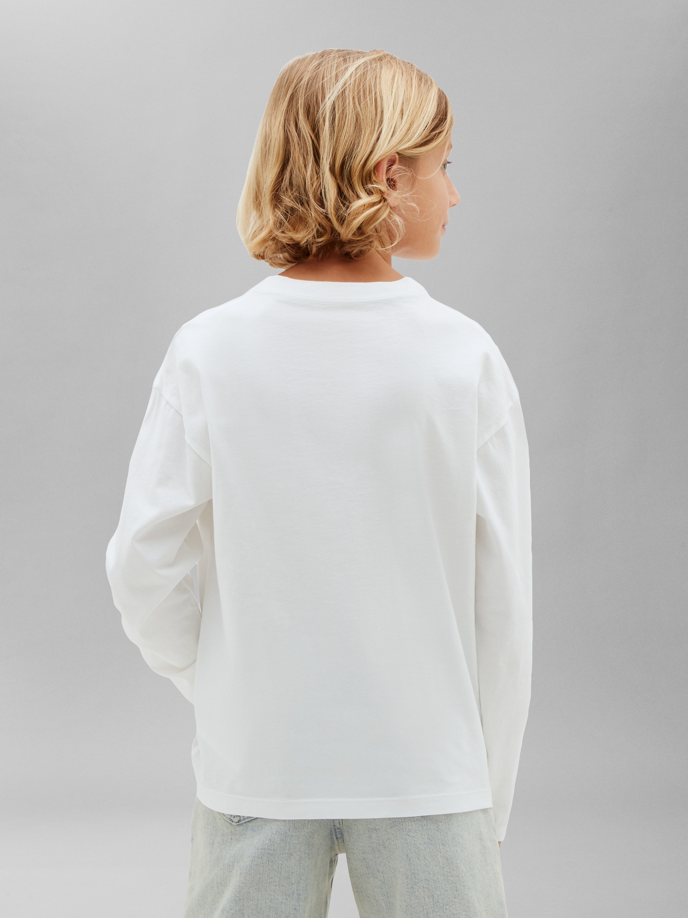 Calvin Klein Jeans Langarmshirt »CHEST MONO LS T-SHIRT 2-PACK« Reine Baumwolle, Regular Fit, Logodruck