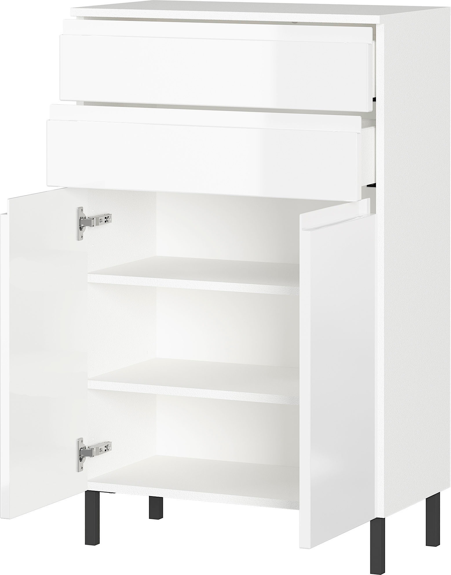 GERMANIA Badmöbel-Set »Scantic«, (5 St.), bestehend aus Kommode, Schrank, Hochschrank, Waschbeckenunterschrank