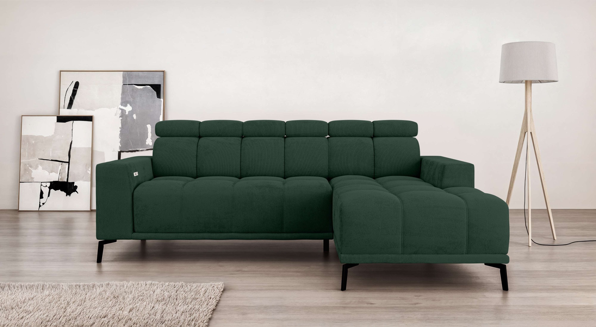 Home affaire Ecksofa »CAZIE, Designsofa, L-Form, trendige Bubble-Optik,« L- günstig online kaufen