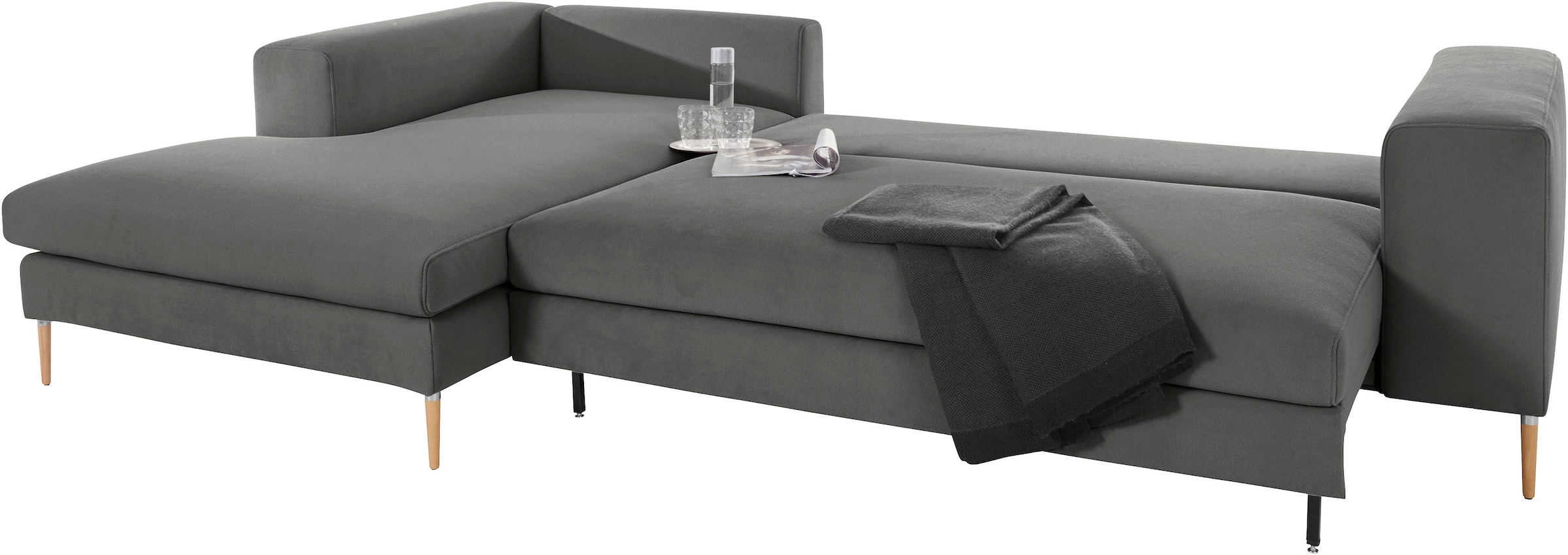 OTTO products Polsterecke »Finnja, softer, legerer Sitzkomfort, bequem, zeitloses Design, L-Form«
