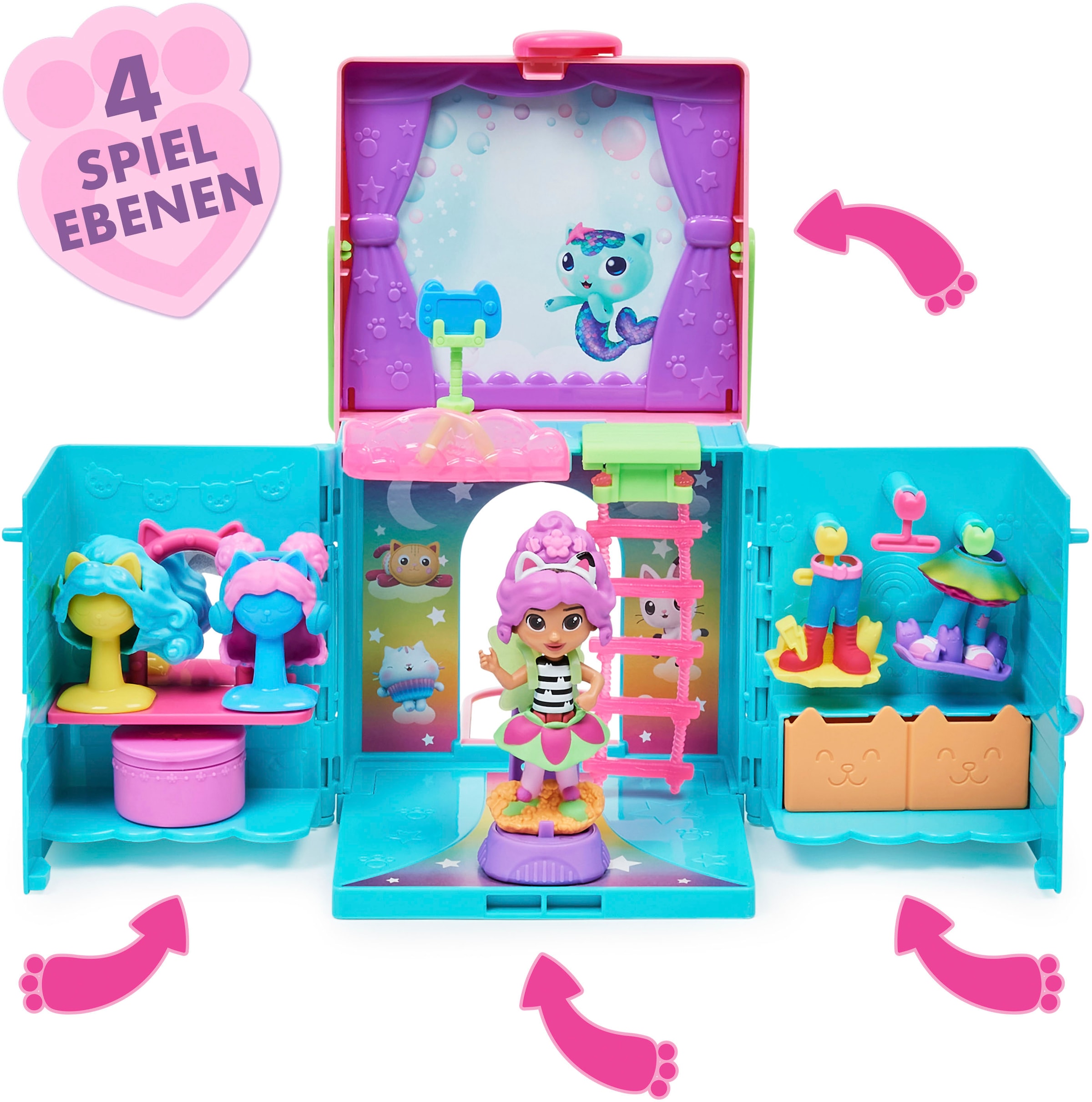 Spin Master Spielwelt »Gabby's Dollhouse – Rainbow Closet Kleiderschrank«