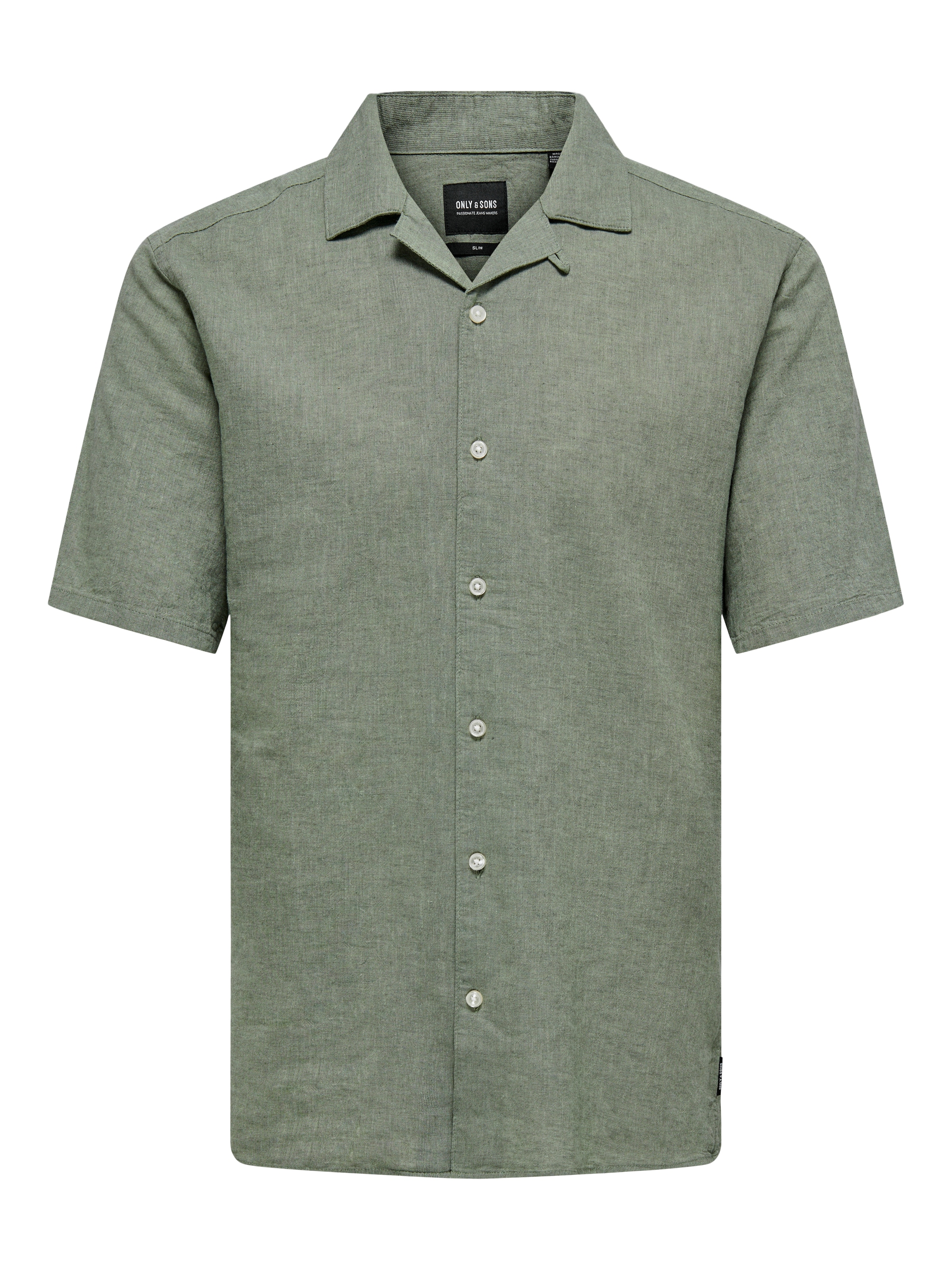 ONLY & SONS Kurzarmhemd »ONSCAIDEN SS SOLID RESORT LINEN NOOS«