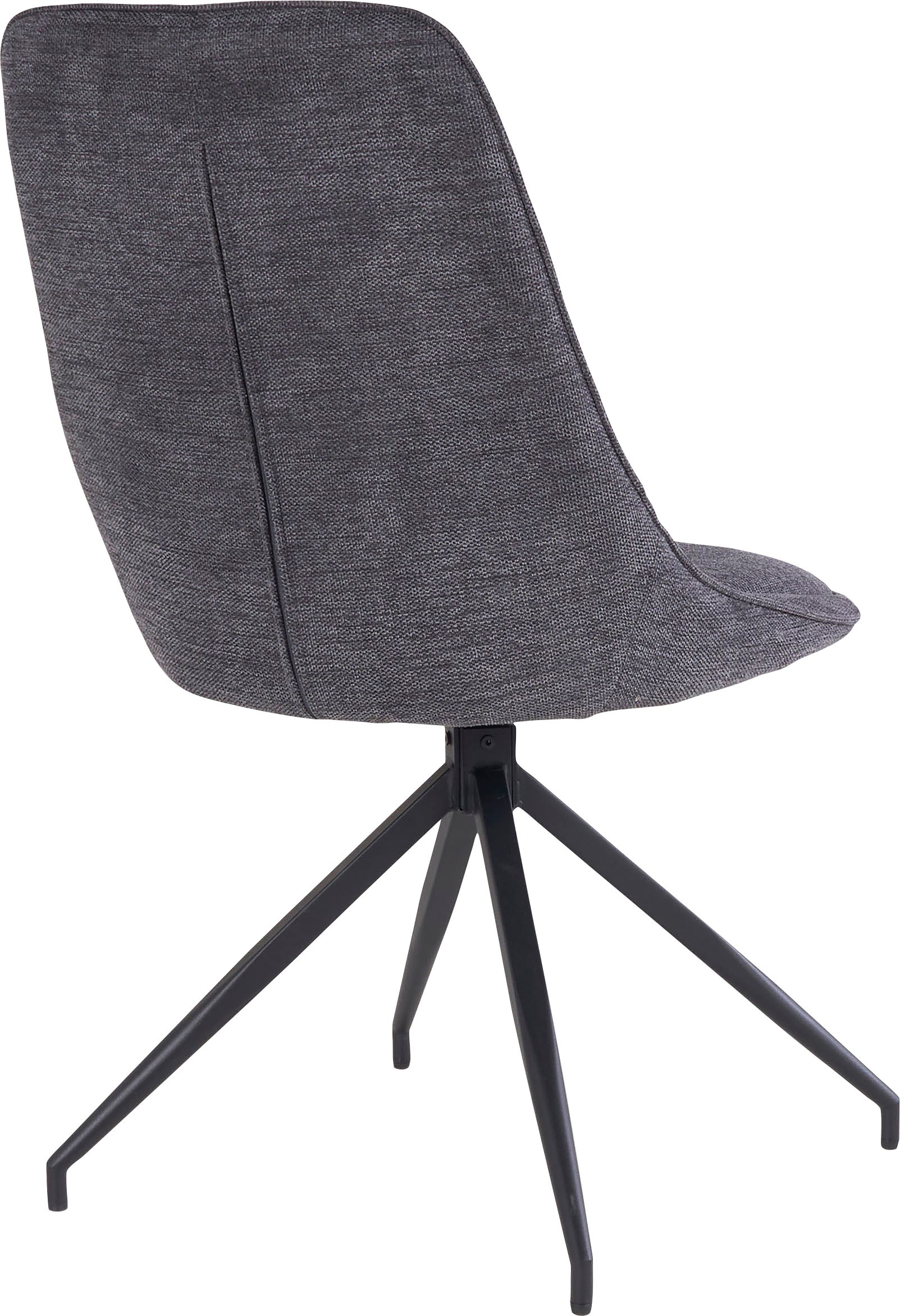 Homexperts Esszimmerstuhl, (Set), 2 St., Webstoff, Webstoff, Schwarz Eisenfüße, B 50 T 59 H 90 cm, Ohne Armlehne