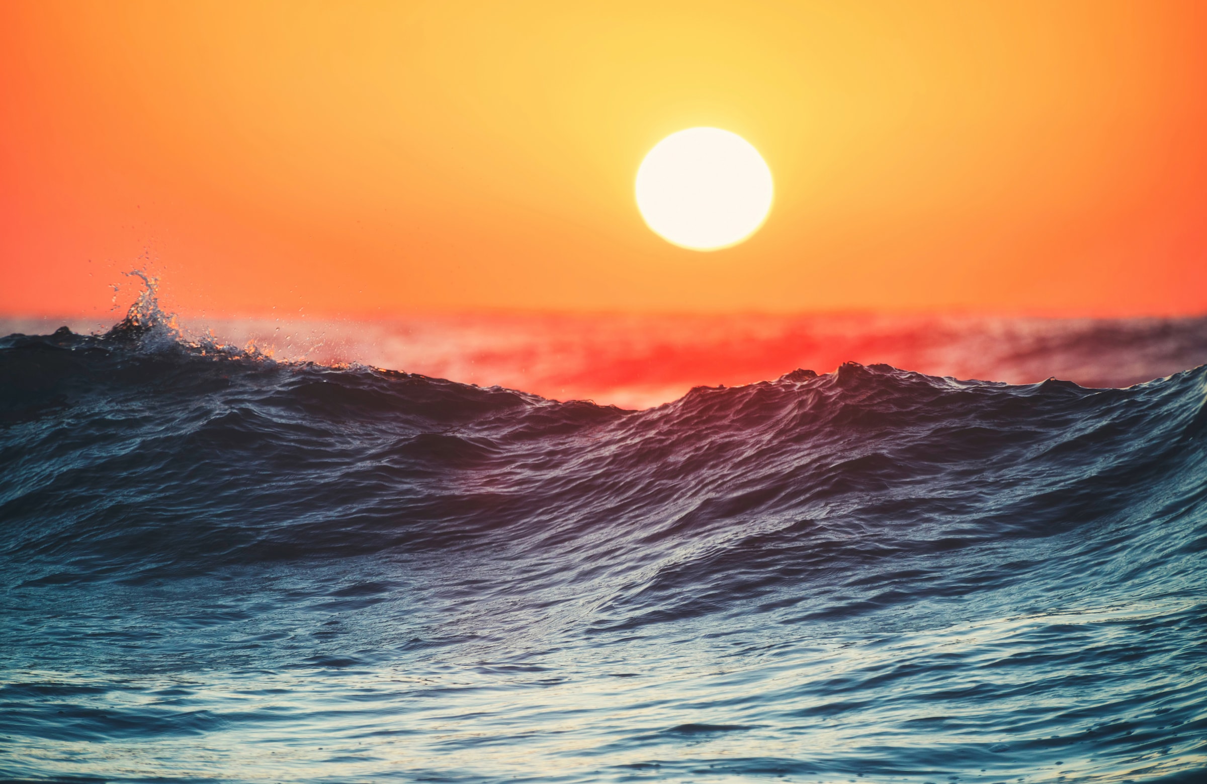 Papermoon Fototapete »SONNENUNTERGANG-NATUR LANDSCHAFT MEER STRAND SEE OZEA günstig online kaufen