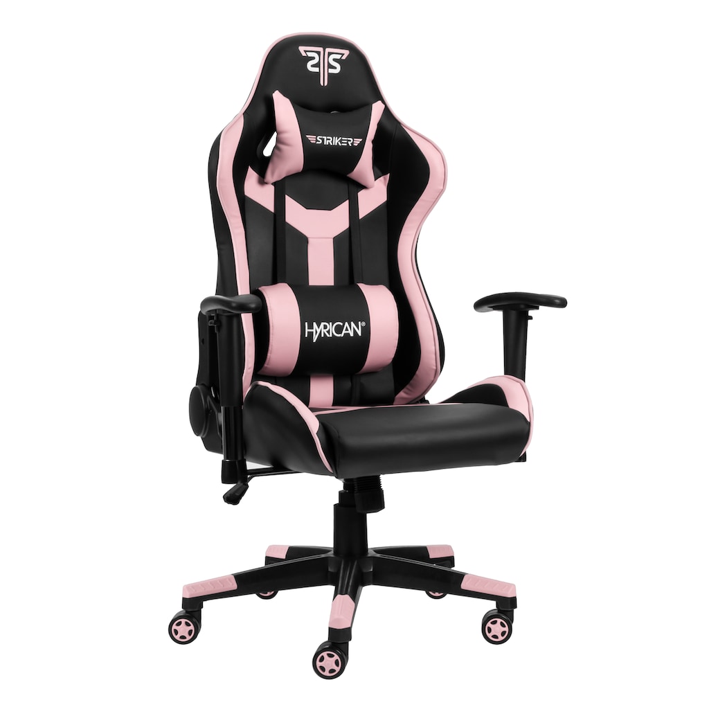Hyrican Gaming-Stuhl »"Striker Copilot" schwarz/pink, Kunstleder, ergonomischer Gamingstuhl«