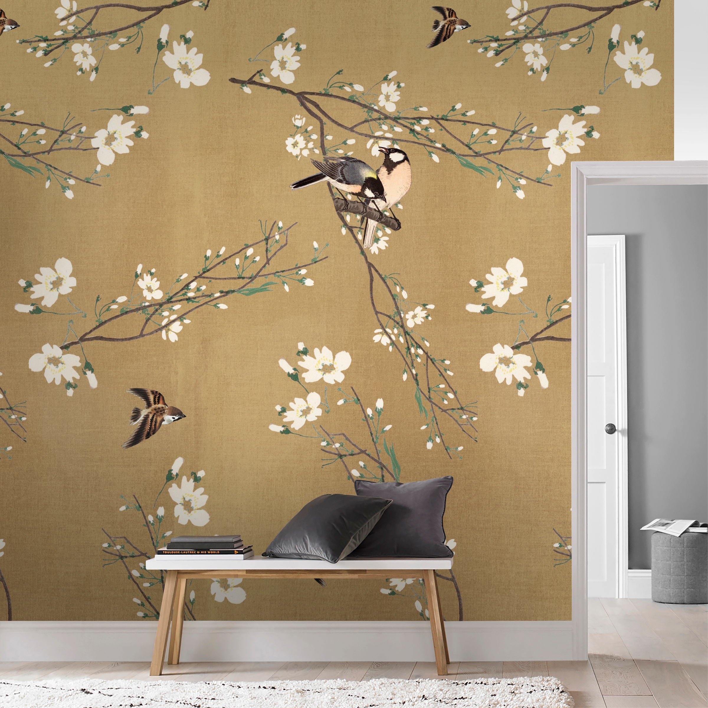 Art for the home Fototapete »Japan«, animal print, Mehrfarbig - 280cmx200cm