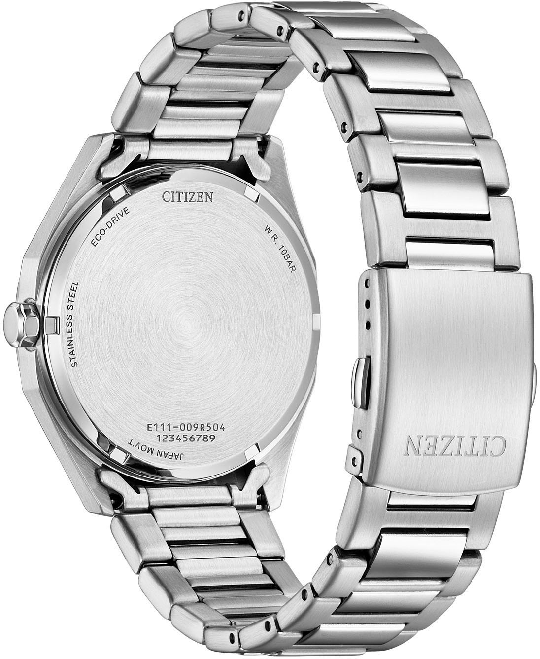 Citizen Solaruhr, Armbanduhr, Herrenuhr, Edelstahlarmband, analog, Datum, Eco-Drive