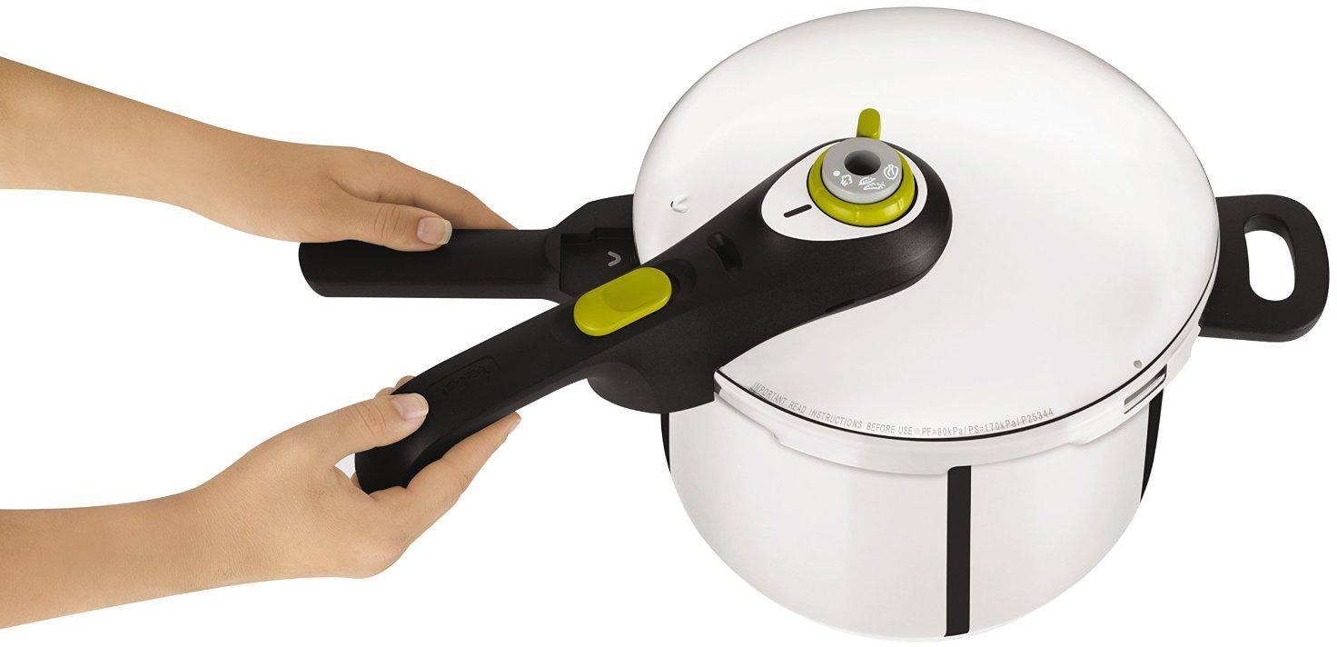 Tefal Schnellkochtopf »Sercure 5 V2 Neo«, Edelstahl, (1 tlg.), Dampfkochtopf  aus Edelstahl, 4 L, 5-fach Sicherheitssystem, Induktion auf Rechnung  bestellen