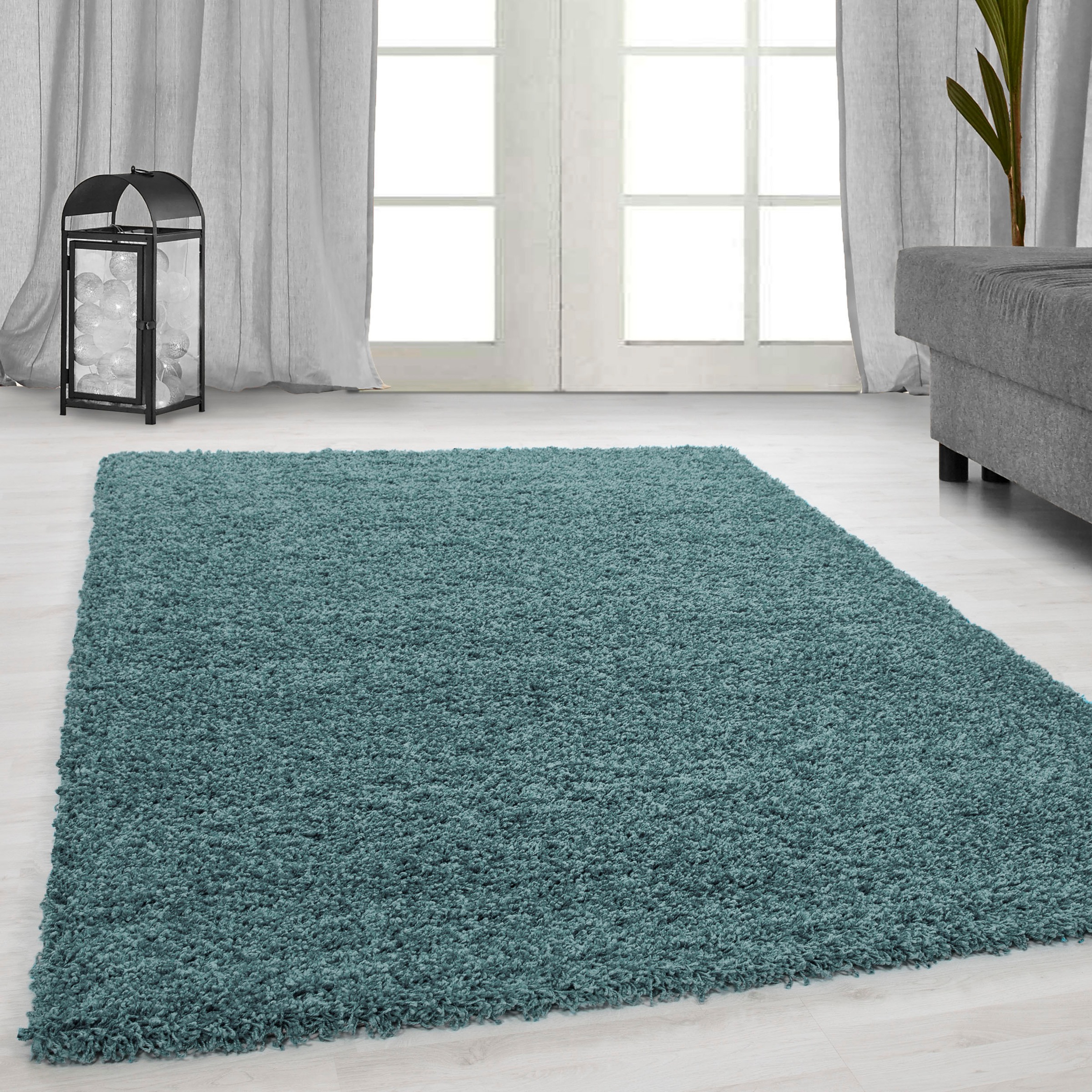 5. Bild von Home affaire Hochflor-Teppich »Shaggy 30«, rechteckig, Teppich, Uni Farben, besonders weich und kuschelig