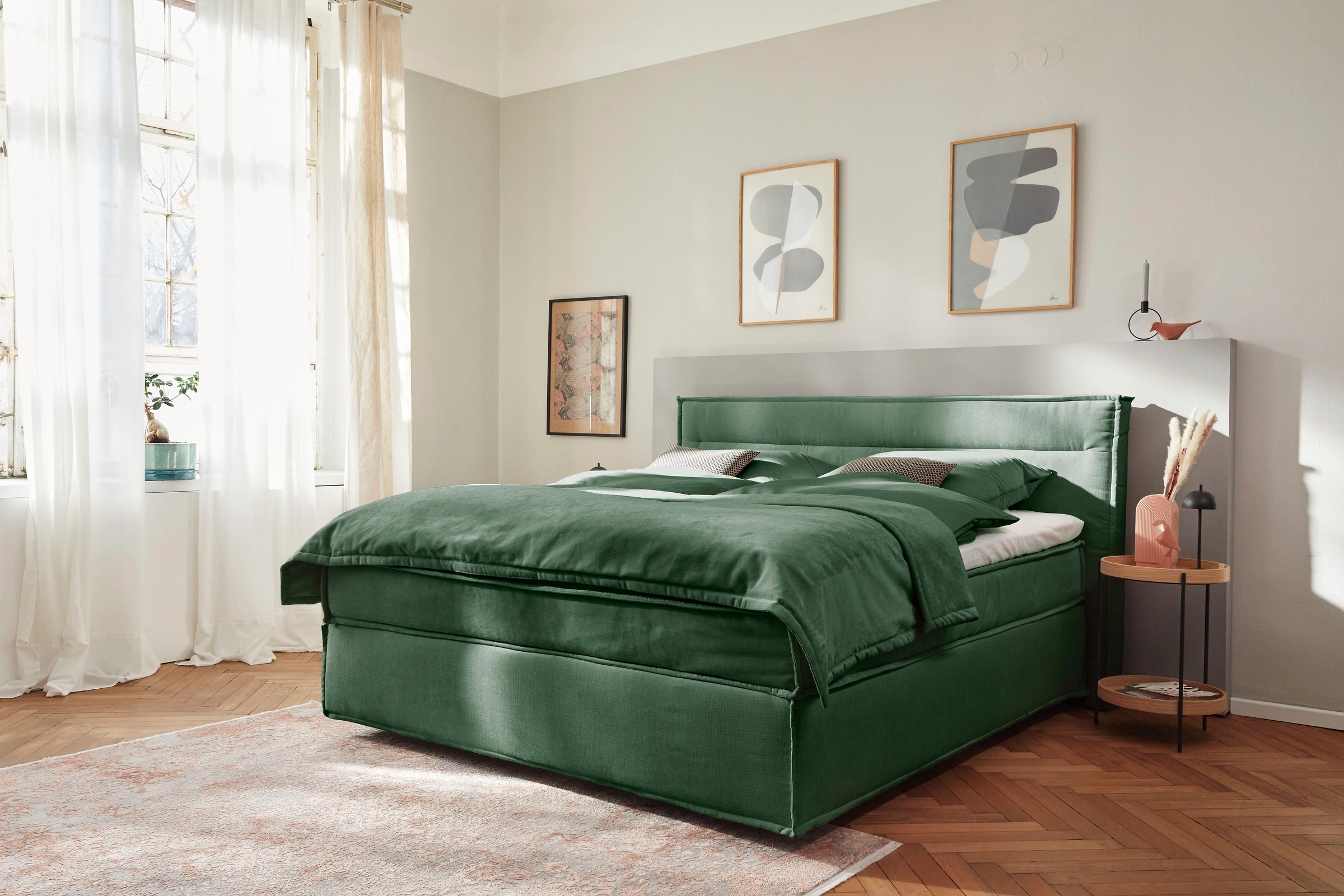 Musterring Boxspringbett »JustB! SC100«, schwebende Optik, inklusive Topper, verschiedene Farben, 180 x 200 cm