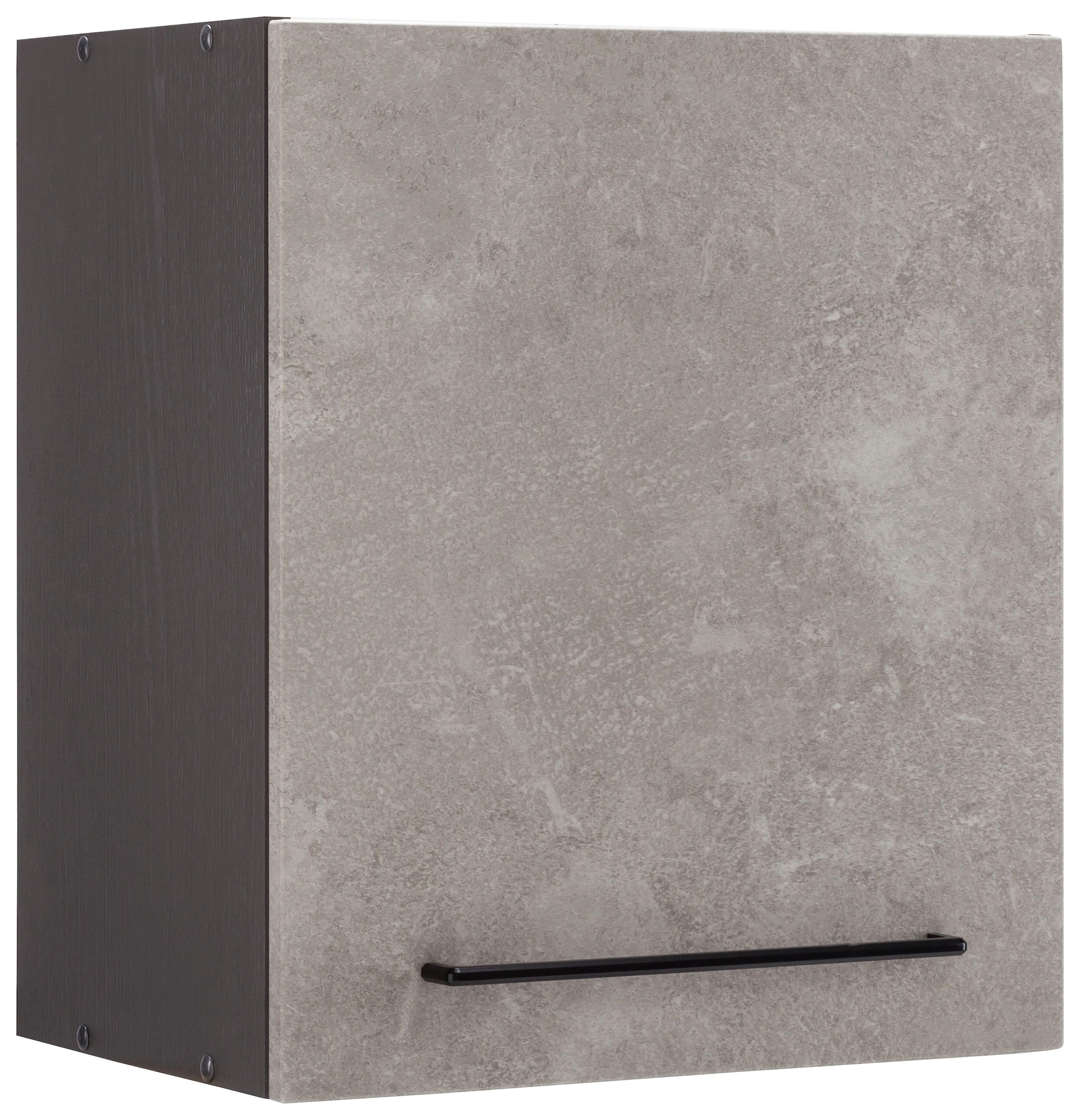 KOCHSTATION Hängeschrank »KS-Tulsa« 50 cm breit, 57 cm hoch, 1 Tür, schwarzer Metallgriff, MDF Front