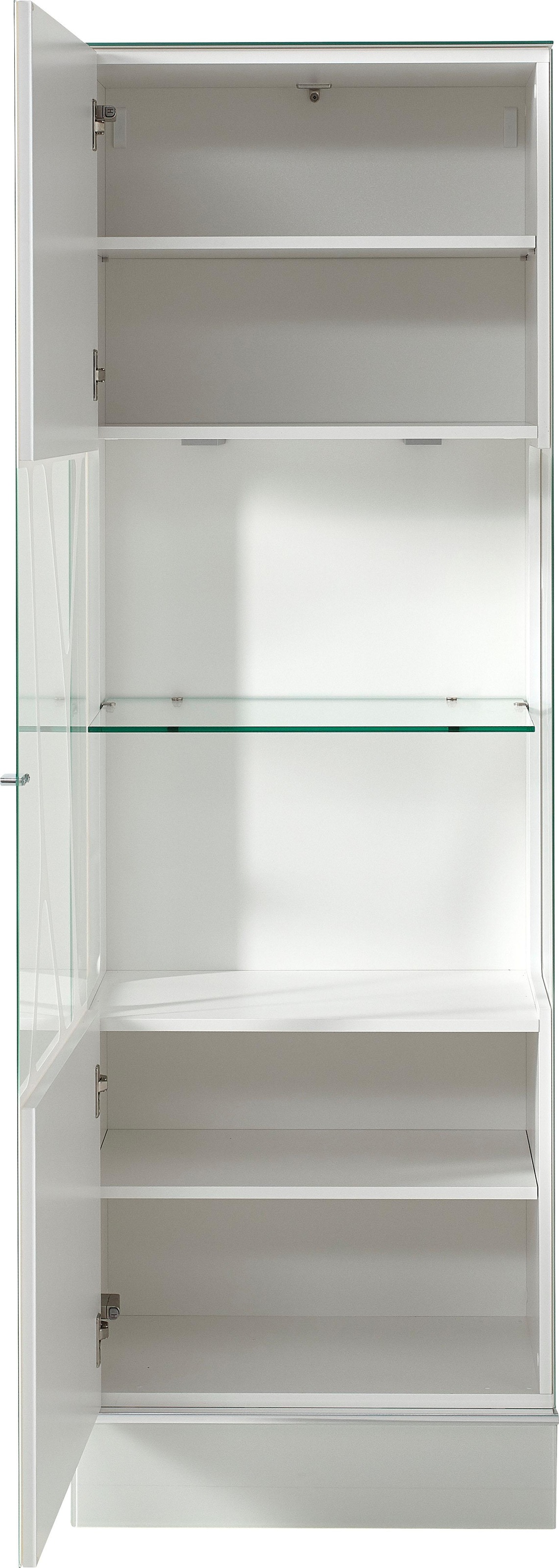 LEONARDO Glasvitrine »CUBE«, mit Genetics, wahlweise mit Beleuchtung, Höhe 192 cm