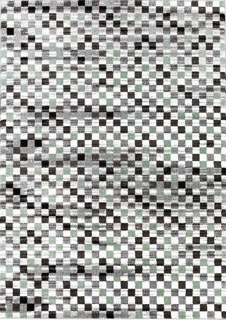 Carpet City Teppich »Moda 1141«, rechteckig, 11 mm Höhe, Kurzflor, Karo, weich, Wohnzimmer, Schlafzimmer