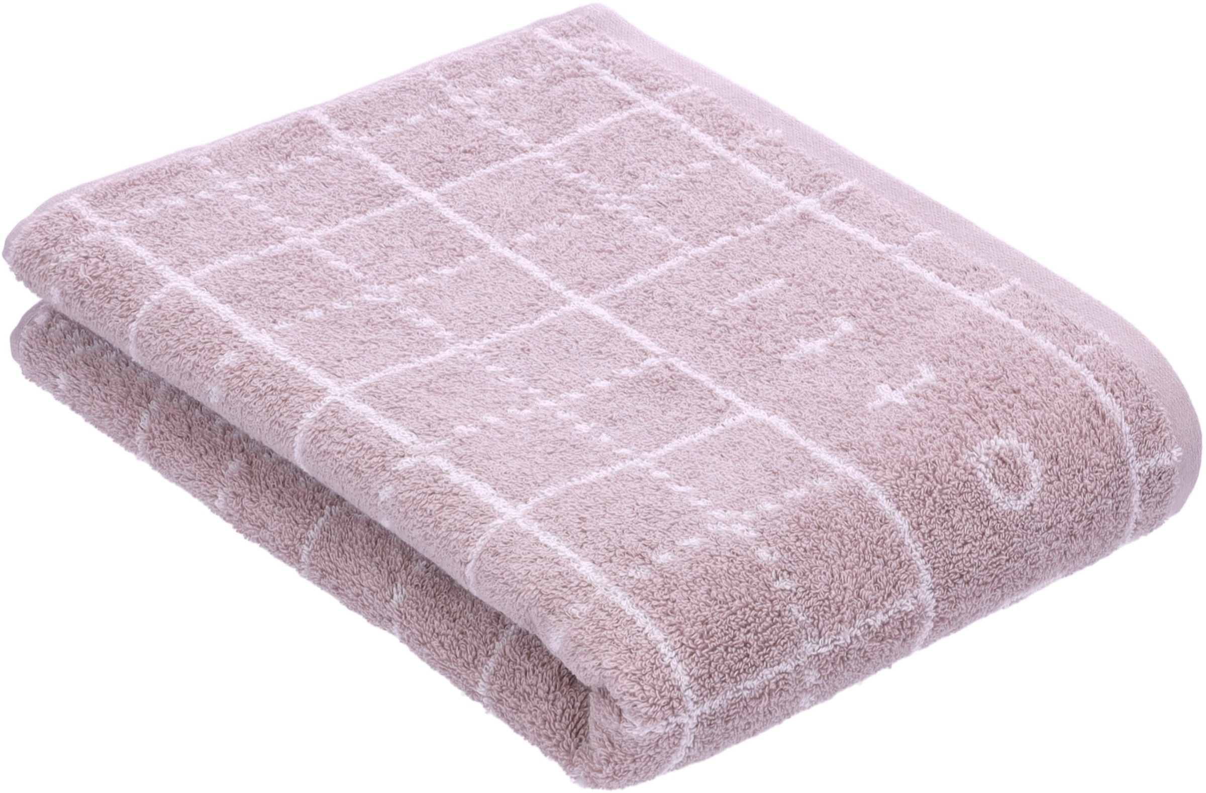 bugatti Badetuch »Perezzi« Jacquard in smartem Karolook