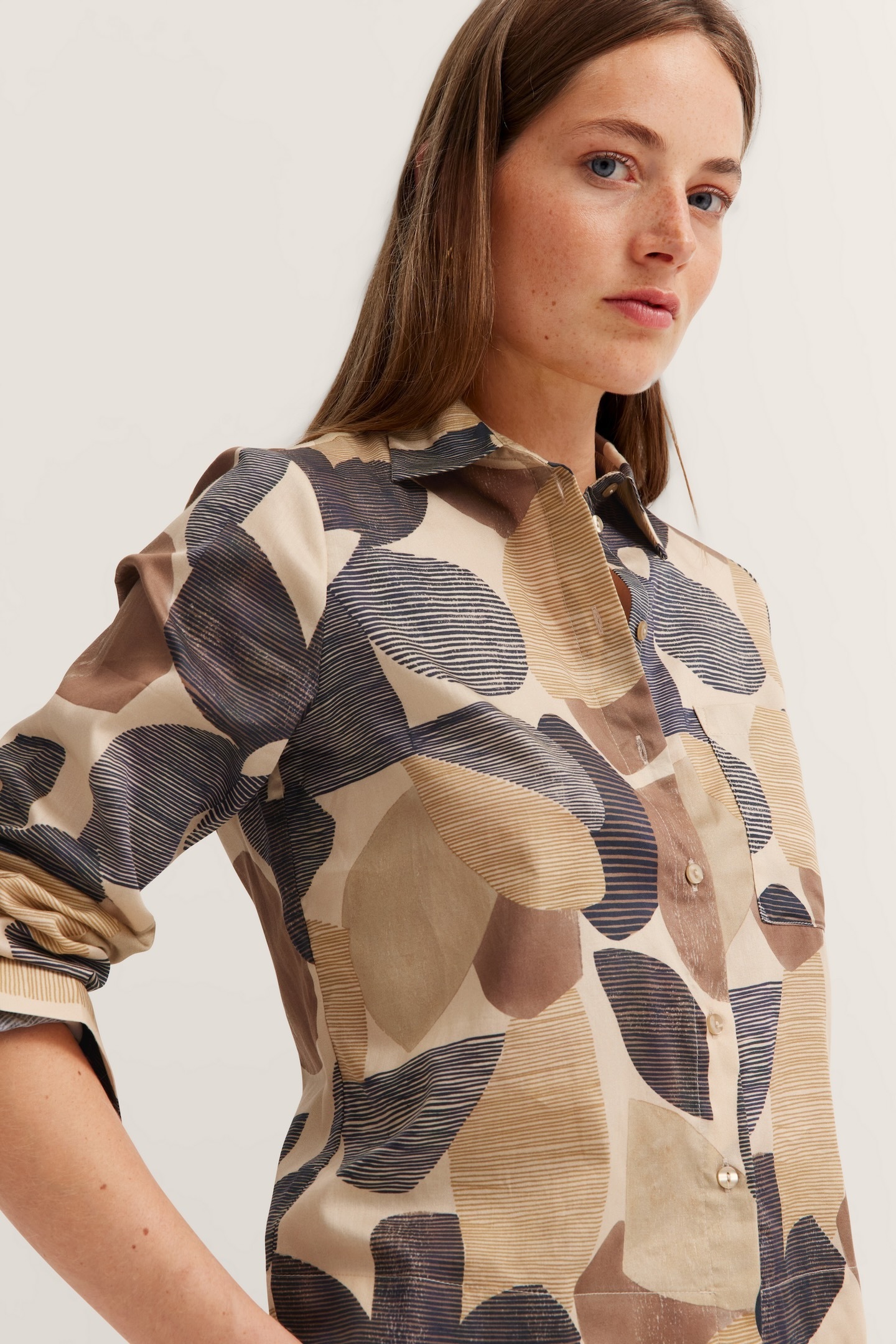 bugatti Hemdbluse aus Baumwolle