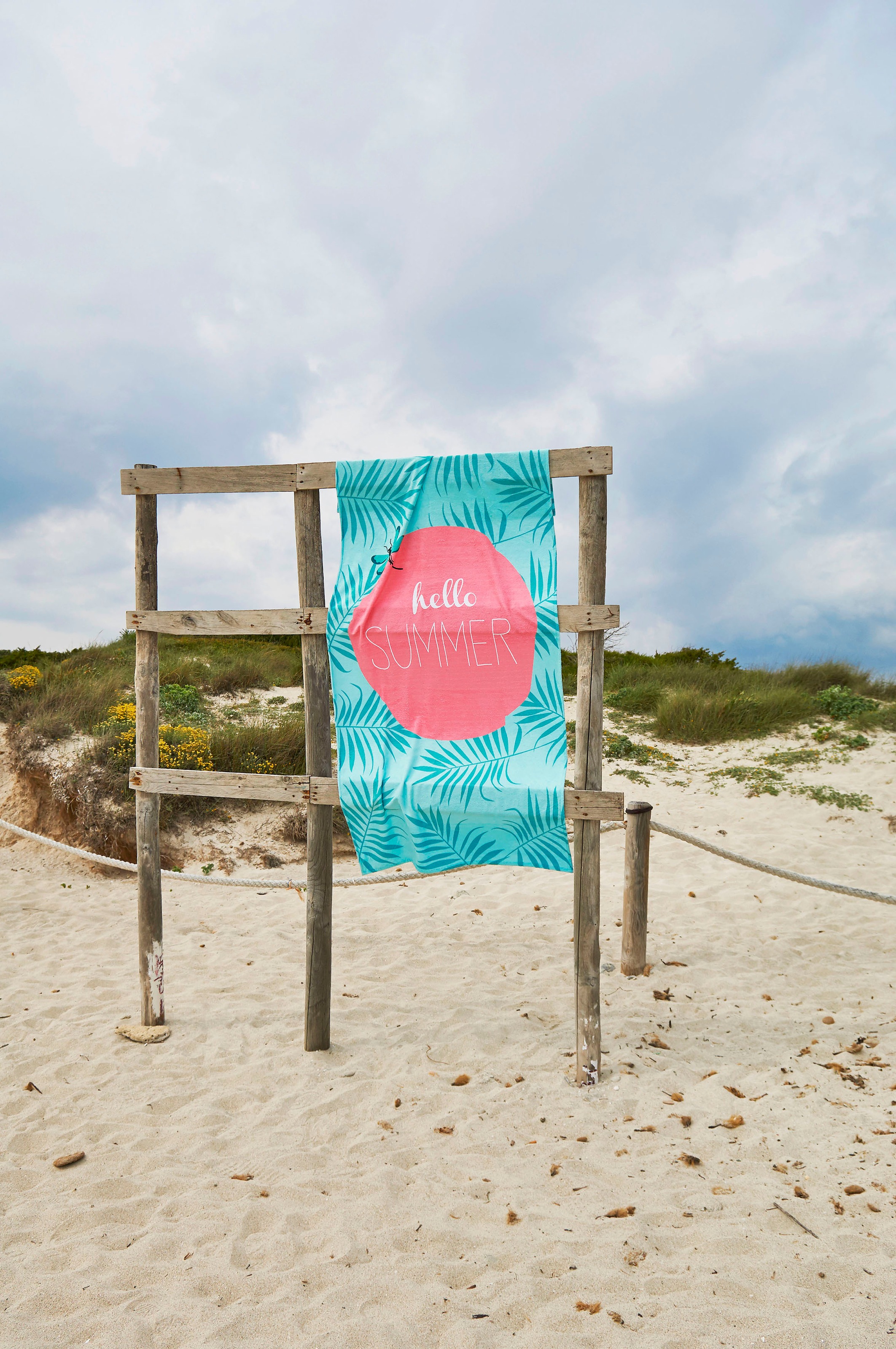 done.® Strandtuch »Hello Summer«, (1 St., Strandtuch 90 x 180 cm), gemuster günstig online kaufen