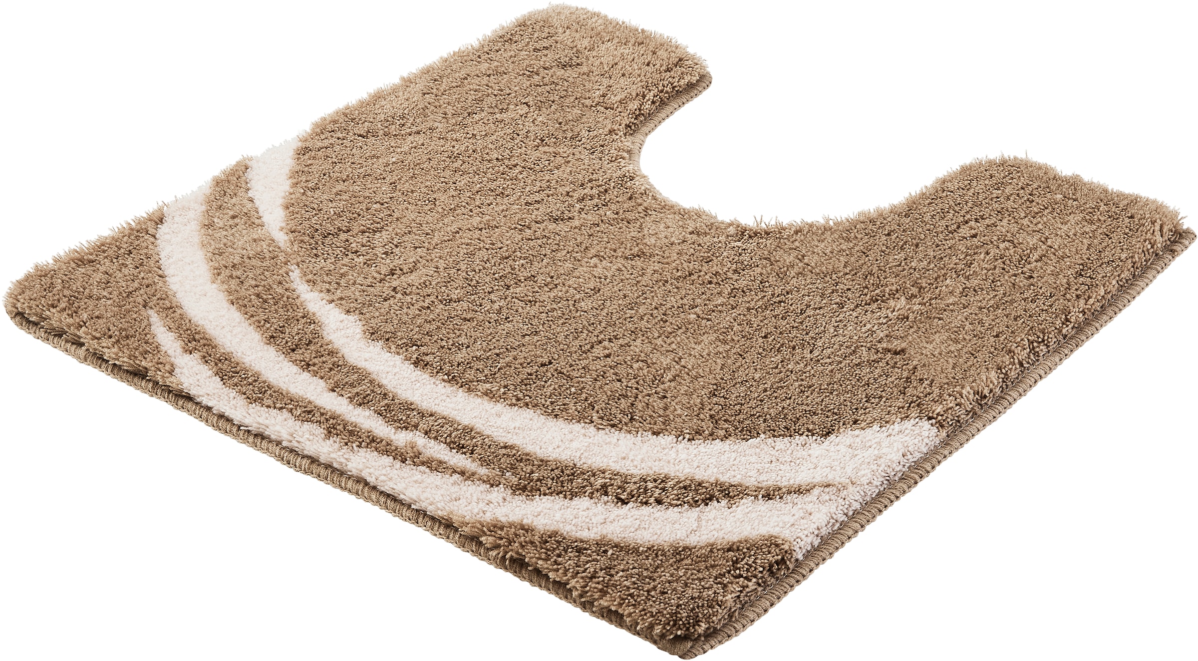 Kleine Wolke Badematte »»Mystic«« Höhe 25 mm rutschhemmend beschichtet fußbodenheizungsgeeignet Badteppich, modernes Design, Hoch-Tief Effekt, rechteckig & rund