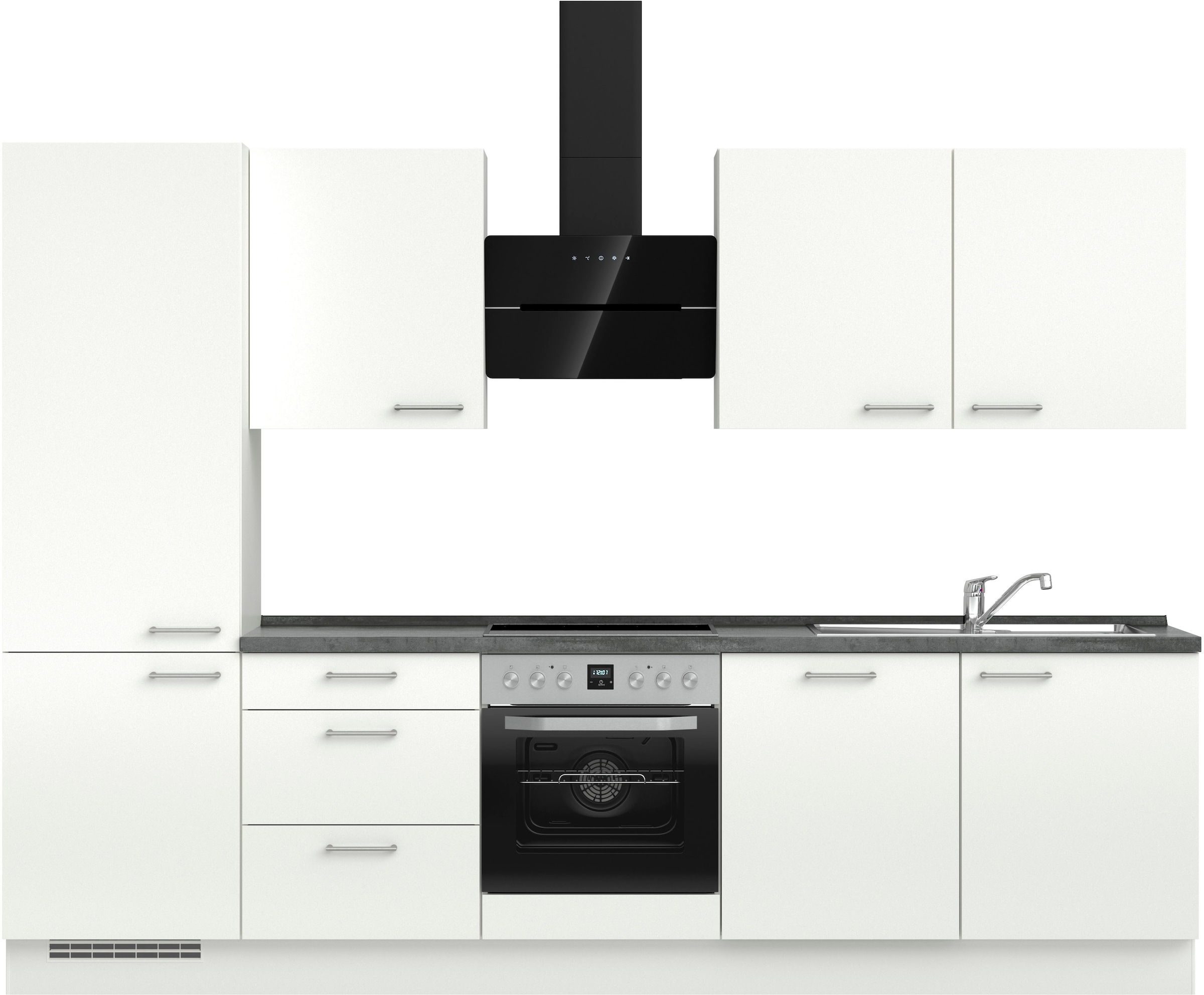 nobilia® Küchenzeile »"Laser II"«, vormontiert, Ausrichtung wählbar, Breite günstig online kaufen