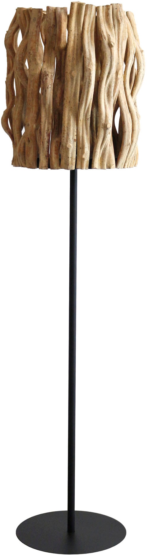 SalesFever Stehlampe »Walt« E27 1 Stk. handgefertigt, in Fackeloptik