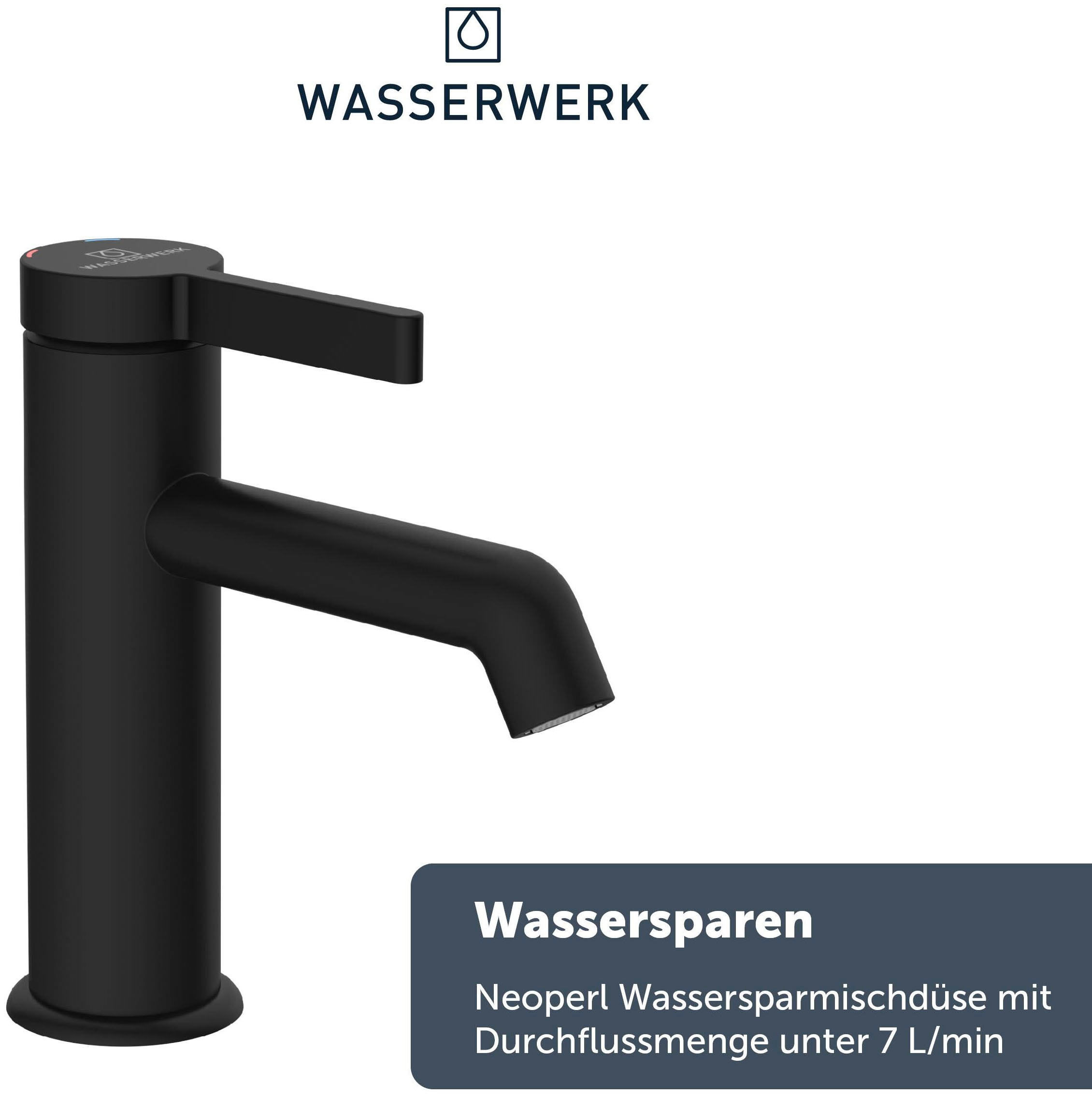 WASSERWERK Waschtischarmatur »WT 11«, inkl. Popup, wassersparend günstig online kaufen