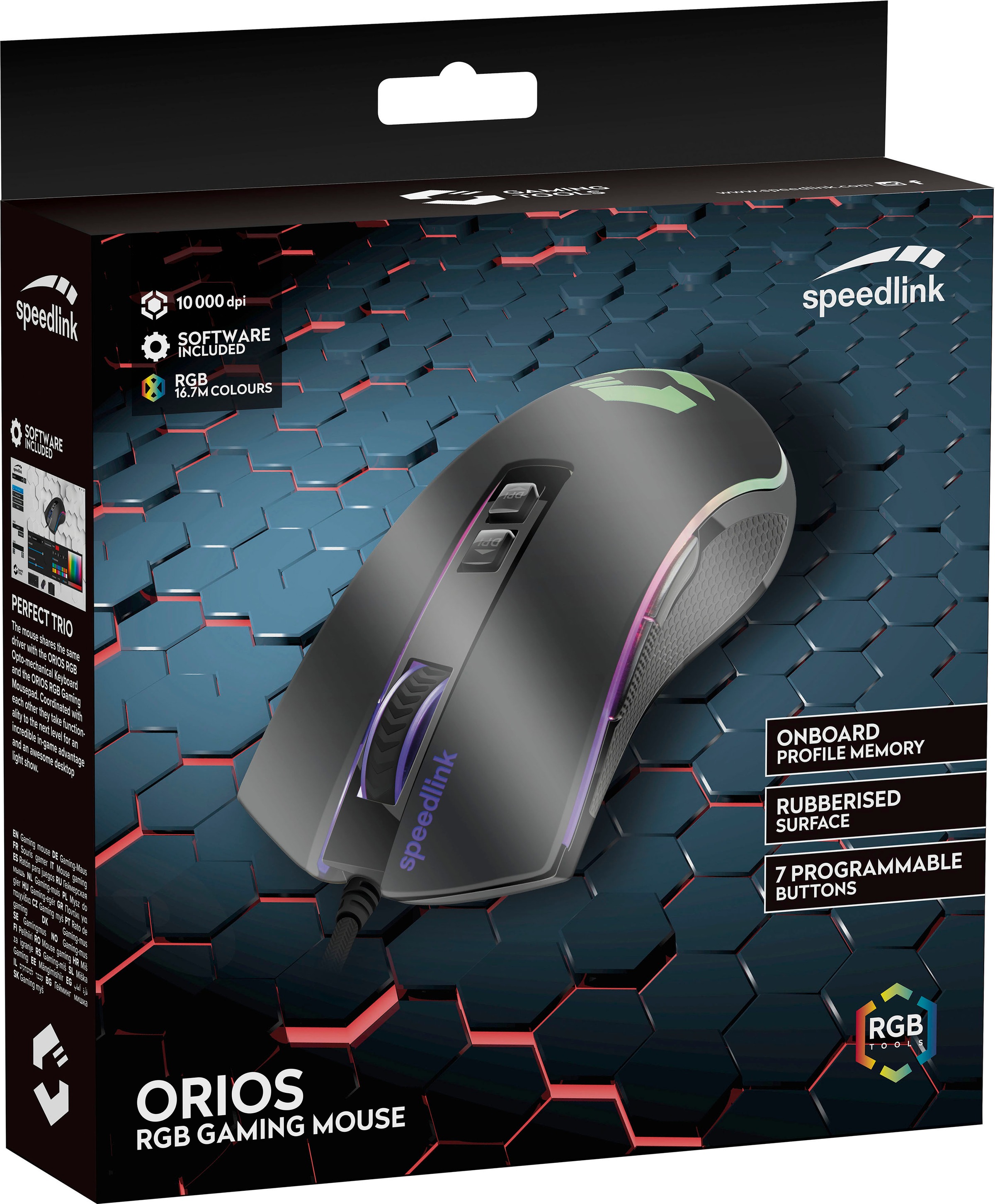 Speedlink Gaming-Maus »ORIOS RGB«, bestellen Rechnung kabelgebunden auf