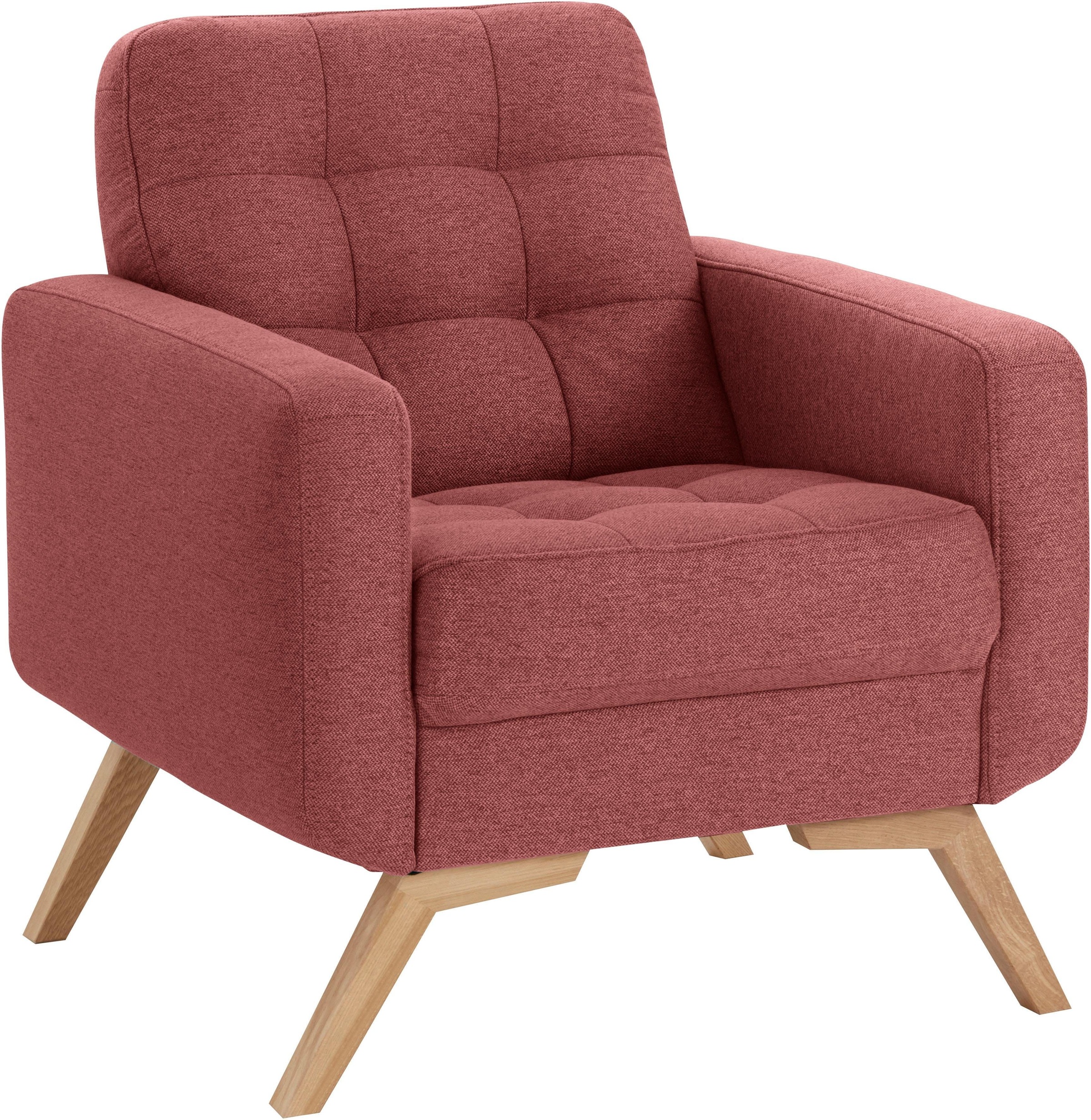 exxpo - sofa fashion Sessel »Fiord, Loungesessel« aktuelles Design, tolle D günstig online kaufen