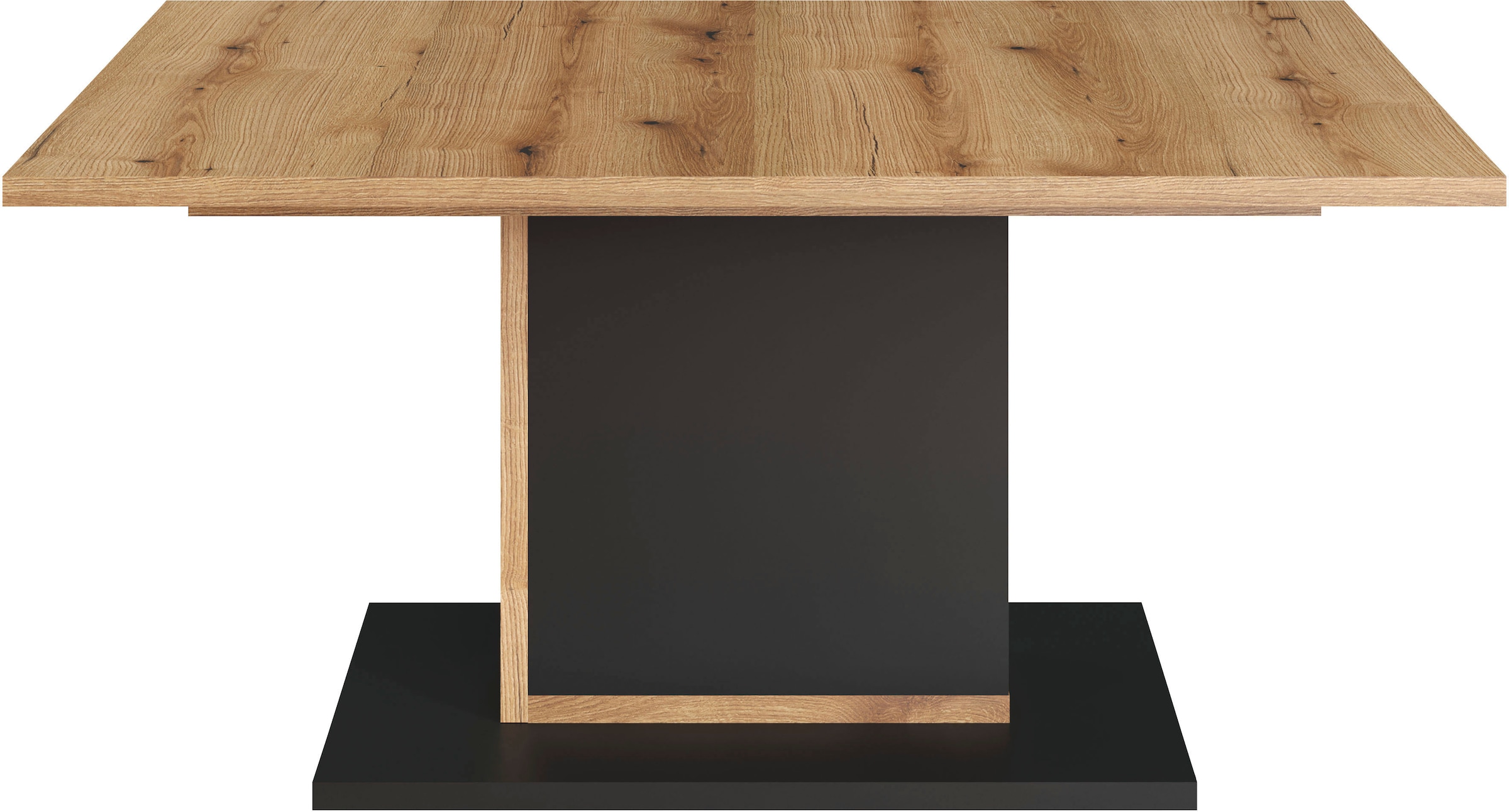 INOSIGN Esstisch »Premont«, (1 St.), Ausziehbar ca. 160-200 cm, rechteckig,  moderne Eiche / schwarz auf Rechnung kaufen