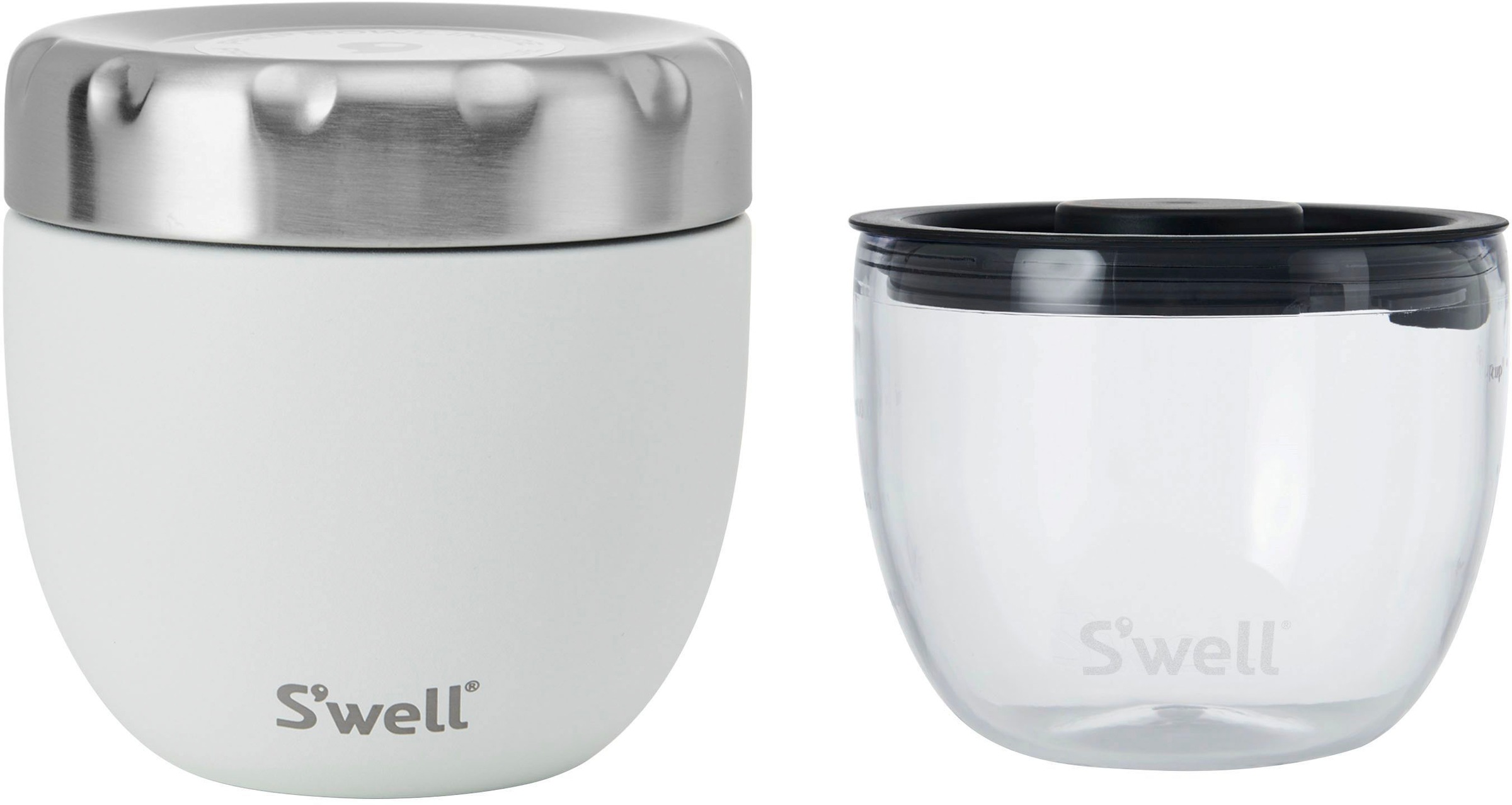 S'well Thermoschüssel »S’well Pink Topaz Eats 2-in-1 Food Bowl«, 2 tlg., aus Edelstahl, Therma-S'well®-Technologie mit dreischichtiger Außenschale