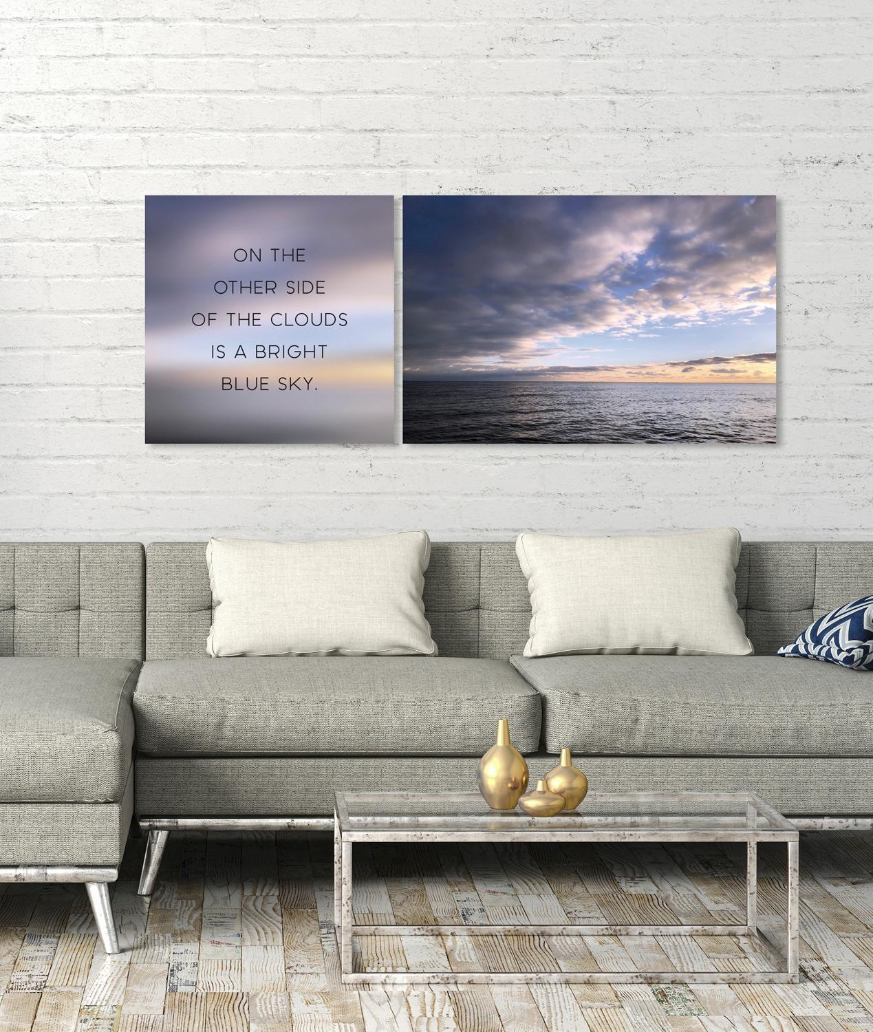 queence Leinwandbild »Blue Sky«, Himmel-Himmelsbilder-Kunst-Modern-Spa-Spa günstig online kaufen