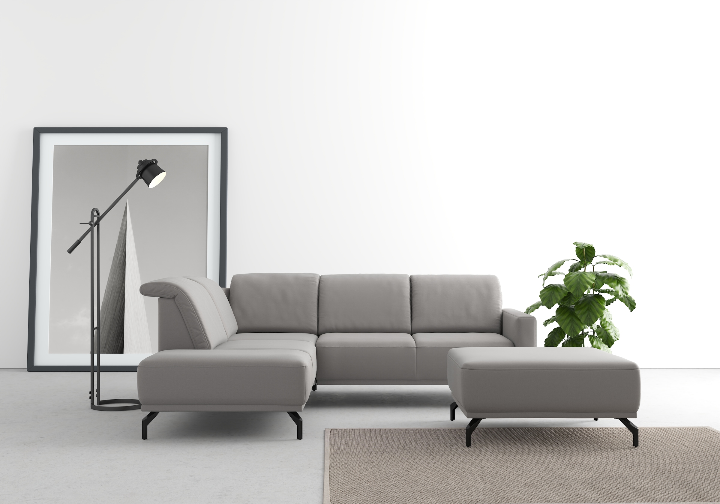 sit&more Ecksofa »Bailando L-Form«, wahlweise mit Kopfteilverstellung und V günstig online kaufen