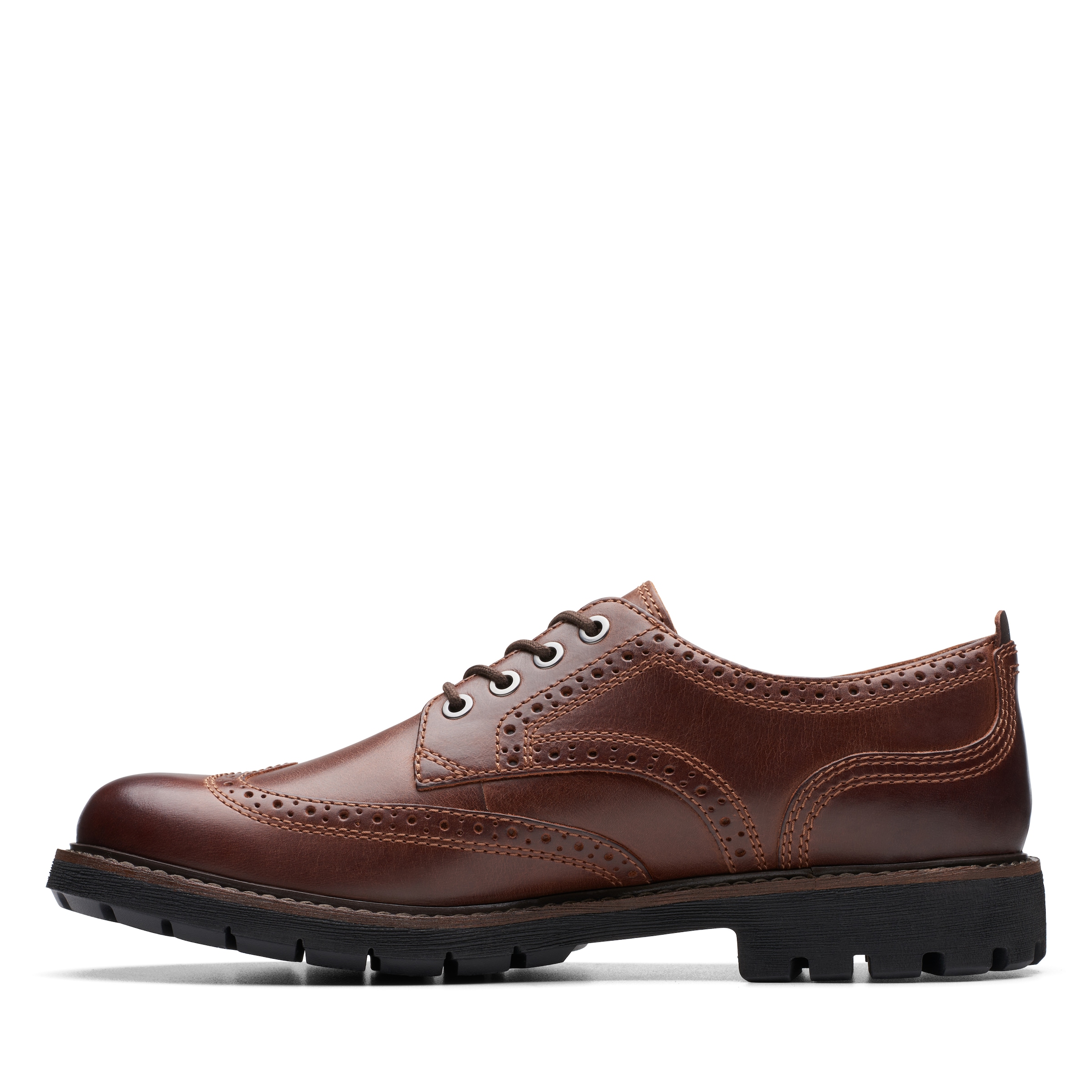 Clarks Budapester »Batcombe Far«, Brogue, Schnürschuh, Business Schuh mit Flügelkappe