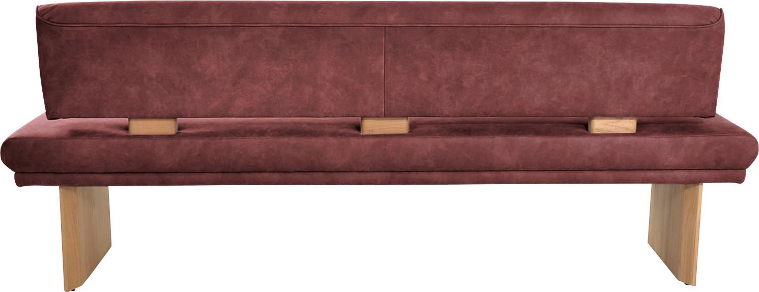 K+W Komfort & Wohnen Polsterbank »Longbeach«, (1 St.), Spitzkissenoptik im Sitz, wahlweise in der Breite 204cm oder 224cm