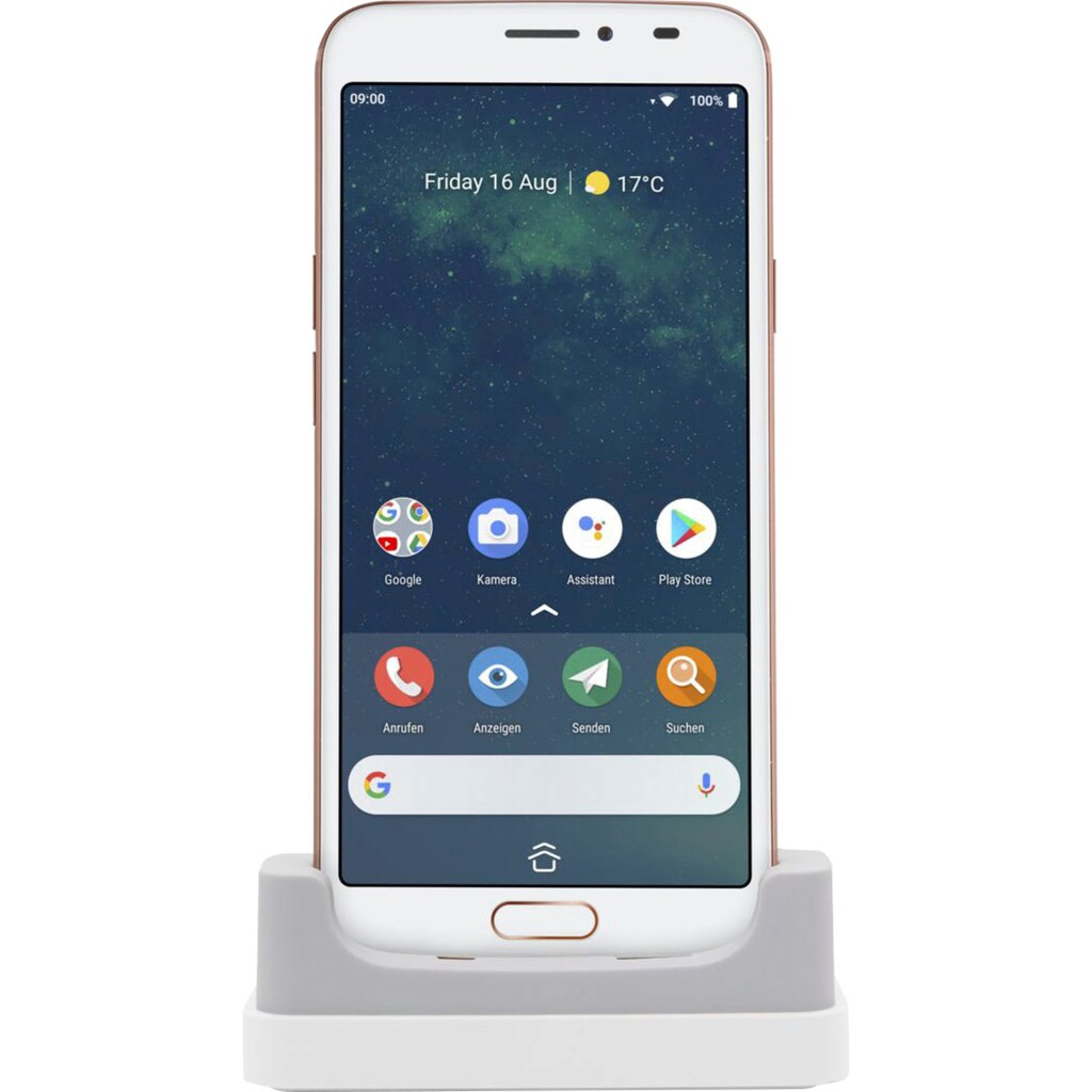 Doro Smartphone »8080«, weiß/bronze, 14,48 cm/5,7 Zoll, 32 GB Speicherplatz, 16 MP Kamera