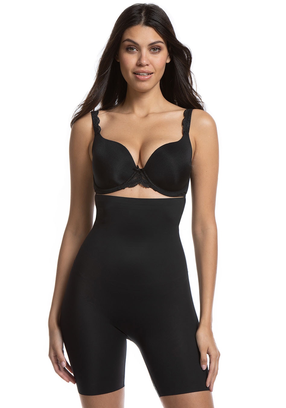 MAGIC Bodyfashion Shapinghose »Maxi Hi-Bermuda«, Silikonbesatz an der Oberseite verhindert ein Einrollen