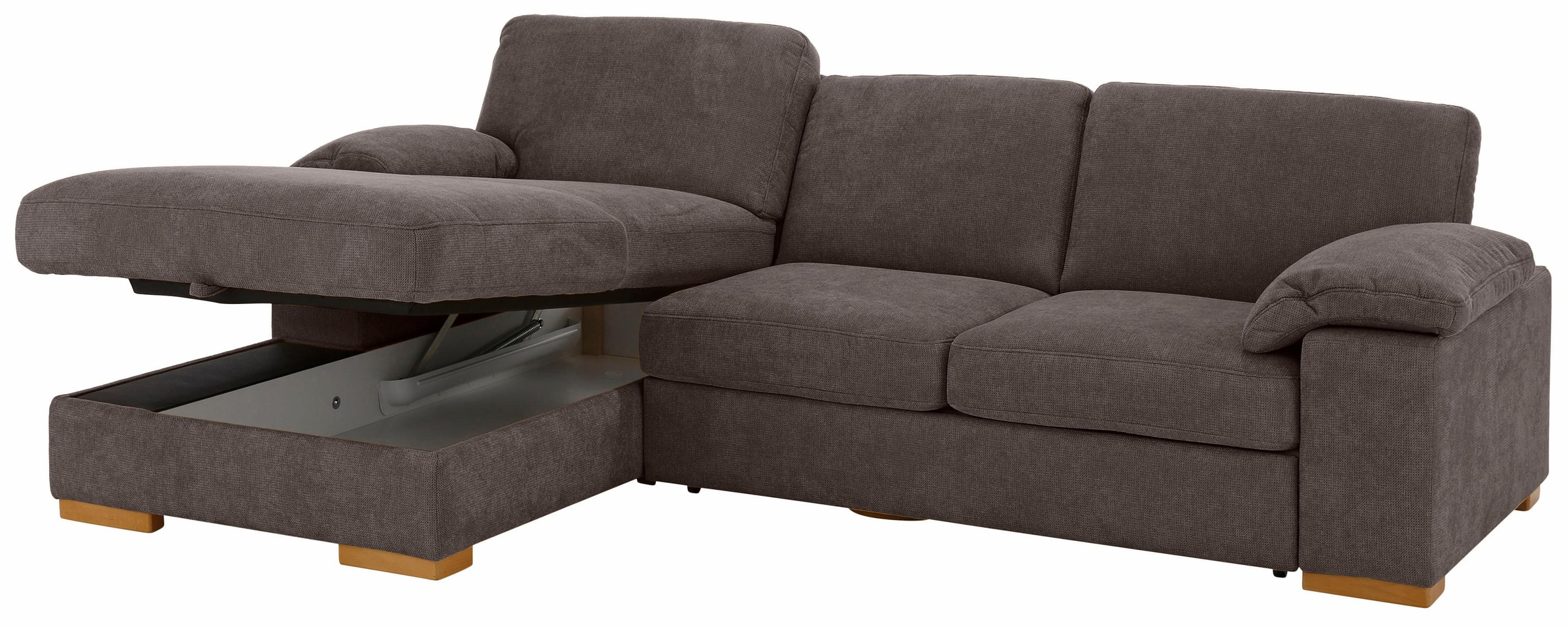 Home affaire Ecksofa »Ventura L-Form«, wahlweise mit Bettfunktion und Bettfunktion/Bettkasten
