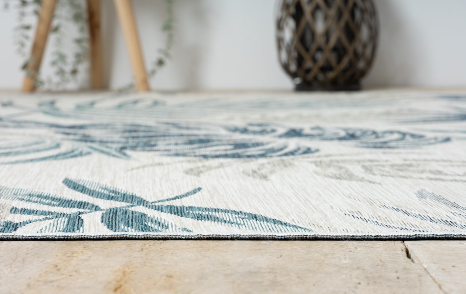 Myflair Möbel & Accessoires Teppich »Reef Lagerräumung«, rechteckig, 6 mm Höhe, Wendeteppich, Blätter Motiv, Outdoor geeignet, Balkon, Terrasse