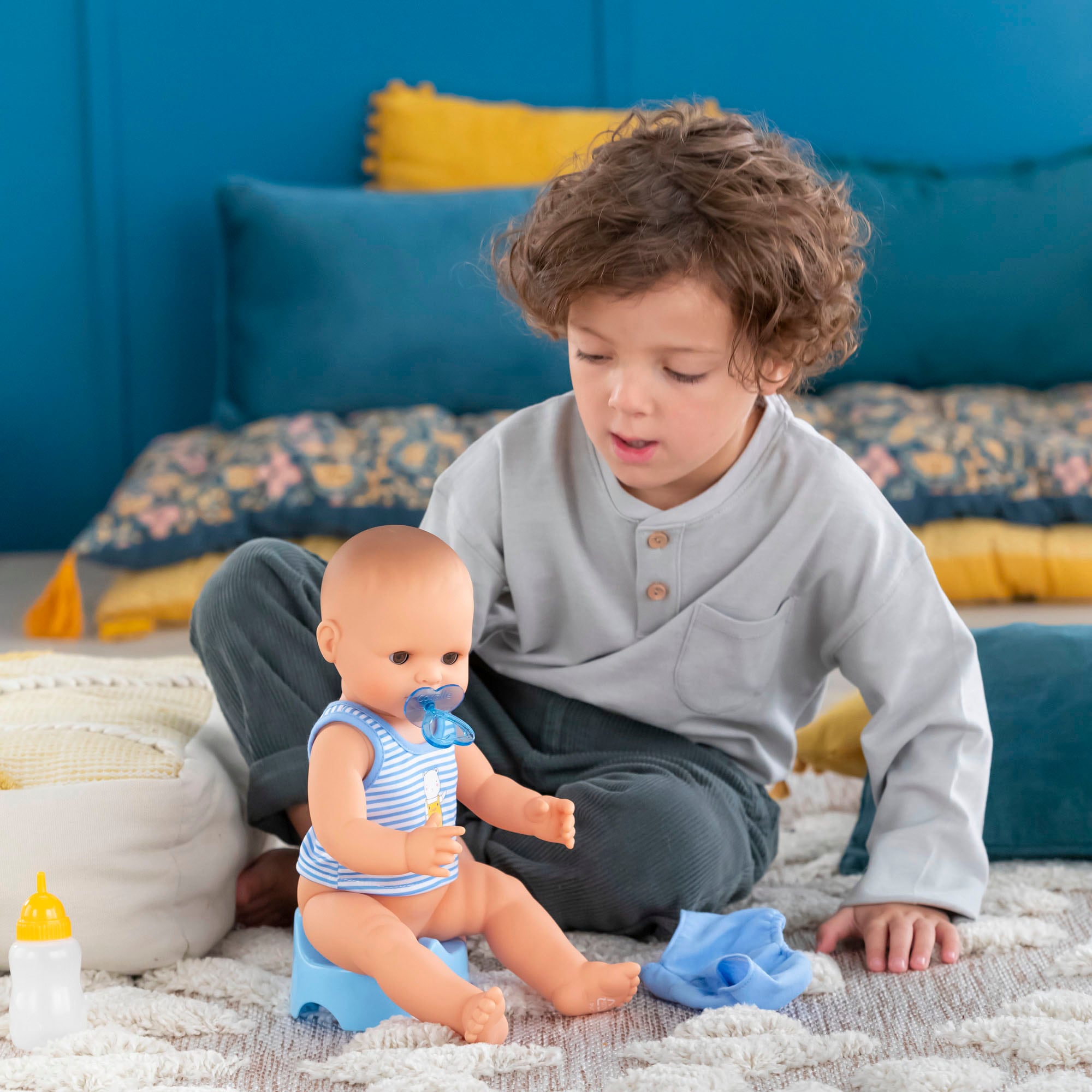 Corolle® Babypuppe »Mon Grand Poupon, Paul Trink+Näss Badebaby«, mit Vanilleduft