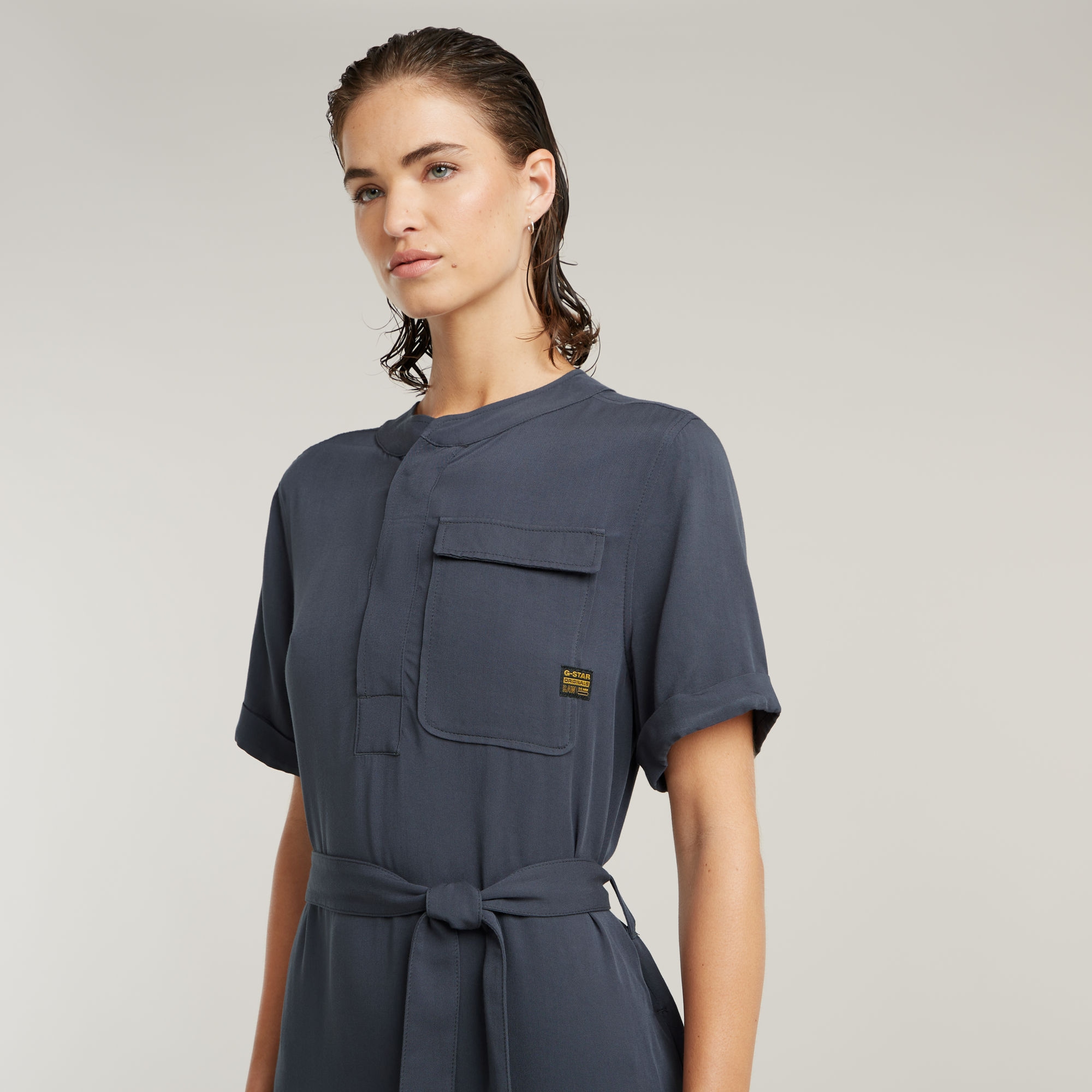 G-STAR Blusenkleid »Belted Dress«, mit Bindegürtel
