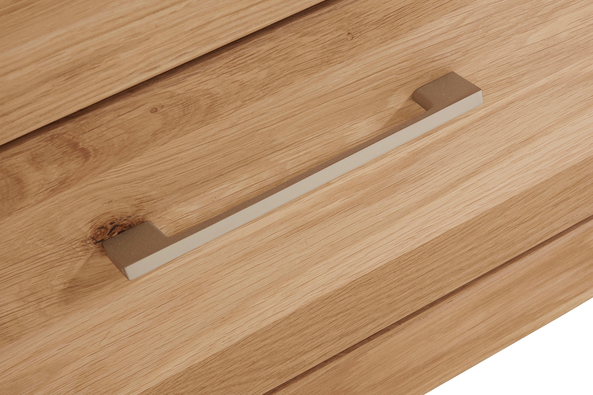 VOGL Möbelfabrik Lowboard »1237«, Massivholzfront, Breite ca. 211 cm, mit Softclose Funktion