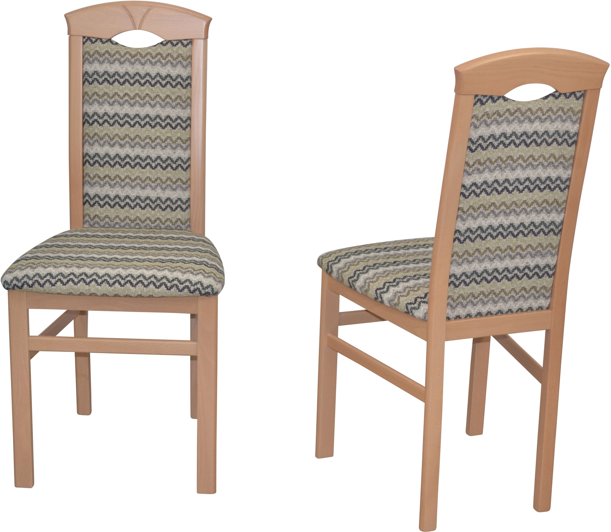 HOFMANN LIVING AND MORE 4-Fußstuhl »Polsterstuhl«, (Set), 2 St., Polyester günstig online kaufen