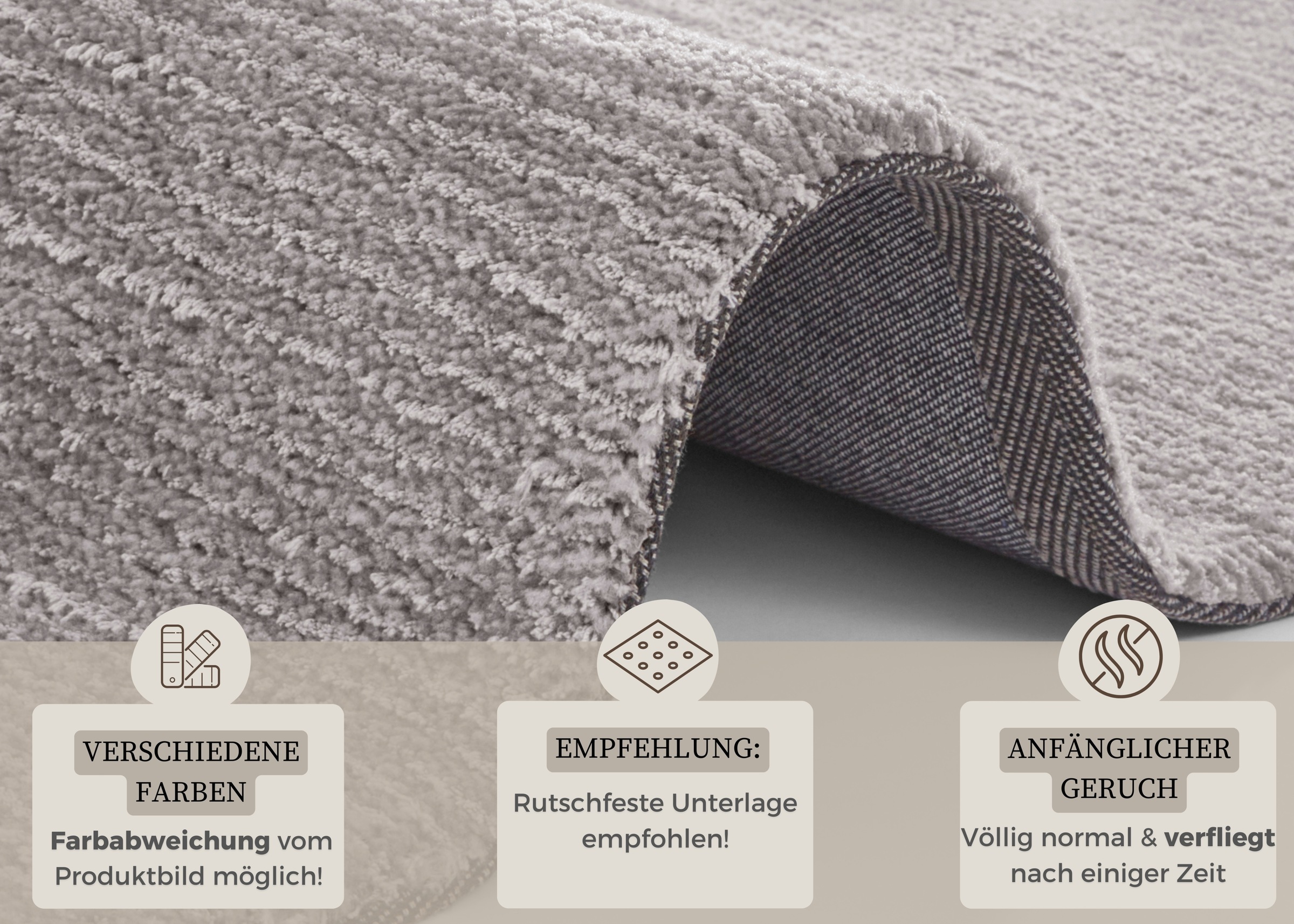 HANSE Home Teppich »Supersoft«, rechteckig, 10 mm Höhe, Kurzflor, Läufer Modern, Einfarbig, Wohnzimmer, Schlafzimmer