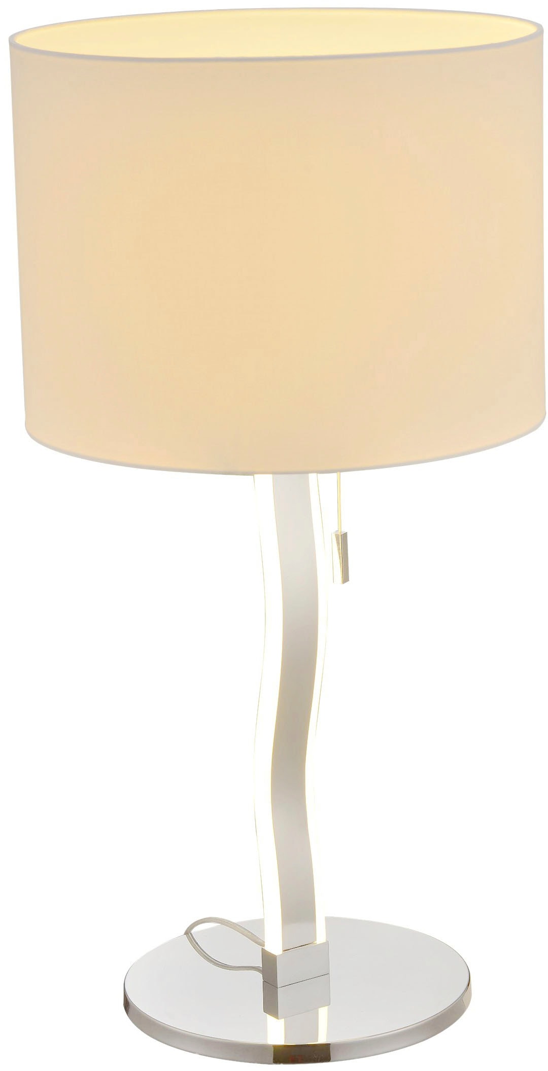 näve LED Tischleuchte »Aurelia«, 1 weiß E27 60W, D: 1x online LED, Höhe max. 35cm Schirm kaufen flammig-flammig, incl. 68cm, excl