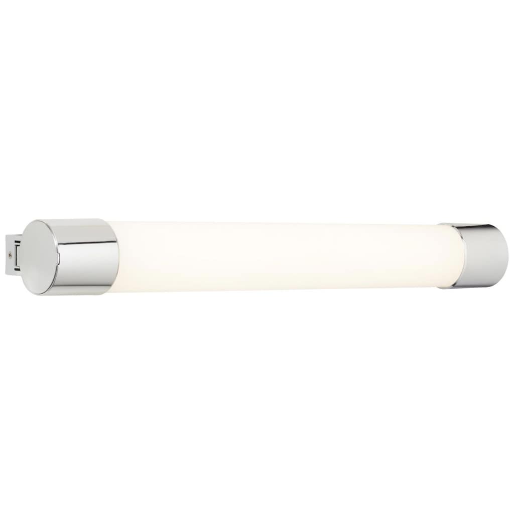 Brilliant LED Wandleuchte »Horace«, 1 flammig-flammig, 60 cm, inkl Steckdose, 1300lm, kaltweiß, IP54, Metall/Glas, weiß/chrom