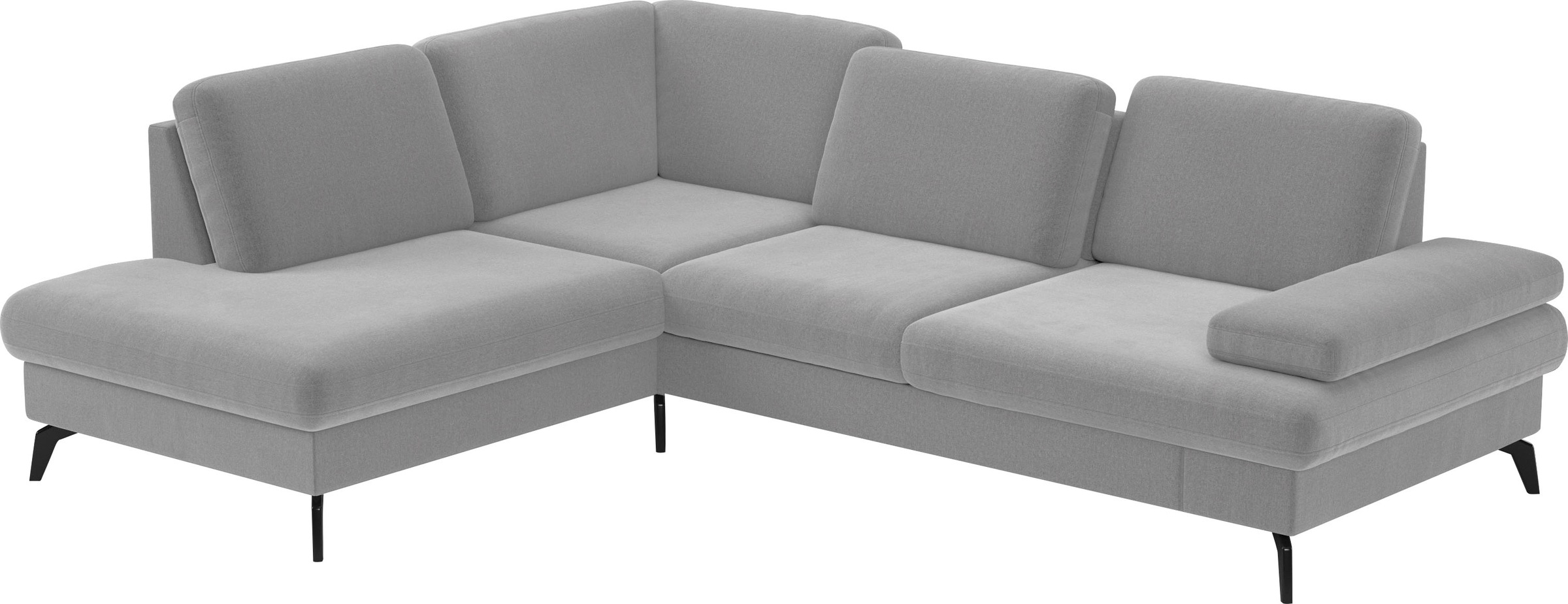 sit&more Ecksofa »Morris L-Form, inkl. Sitztiefenverstellung«, wahlweise mit Armteilverstellung, Bettfunktion & Bettkasten