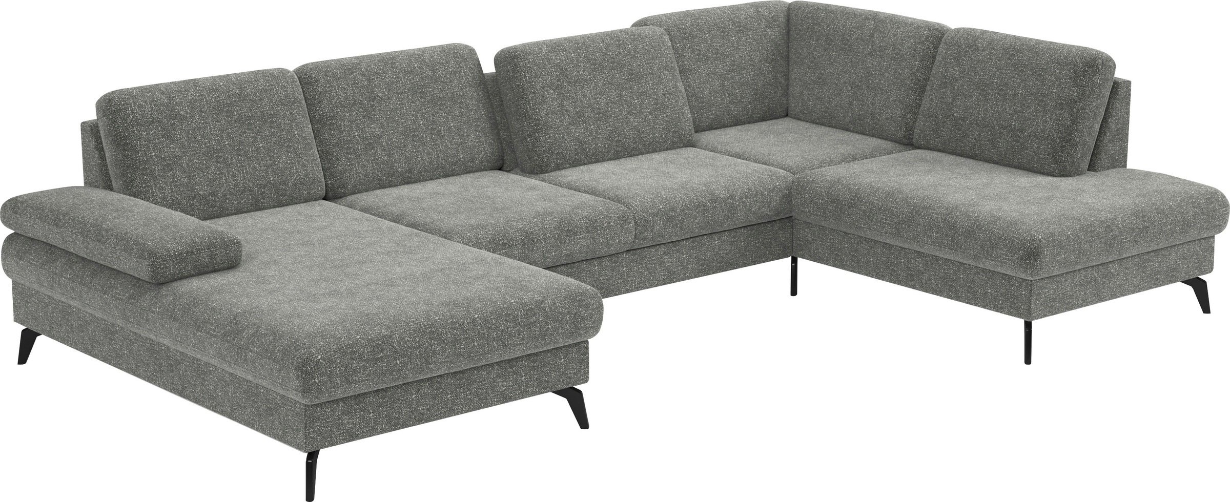sit&more Wohnlandschaft »Morris U-Form, inkl. Sitztiefenverstellung«, wahlweise mit Armteilverstellung, Bettfunktion & Bettkasten